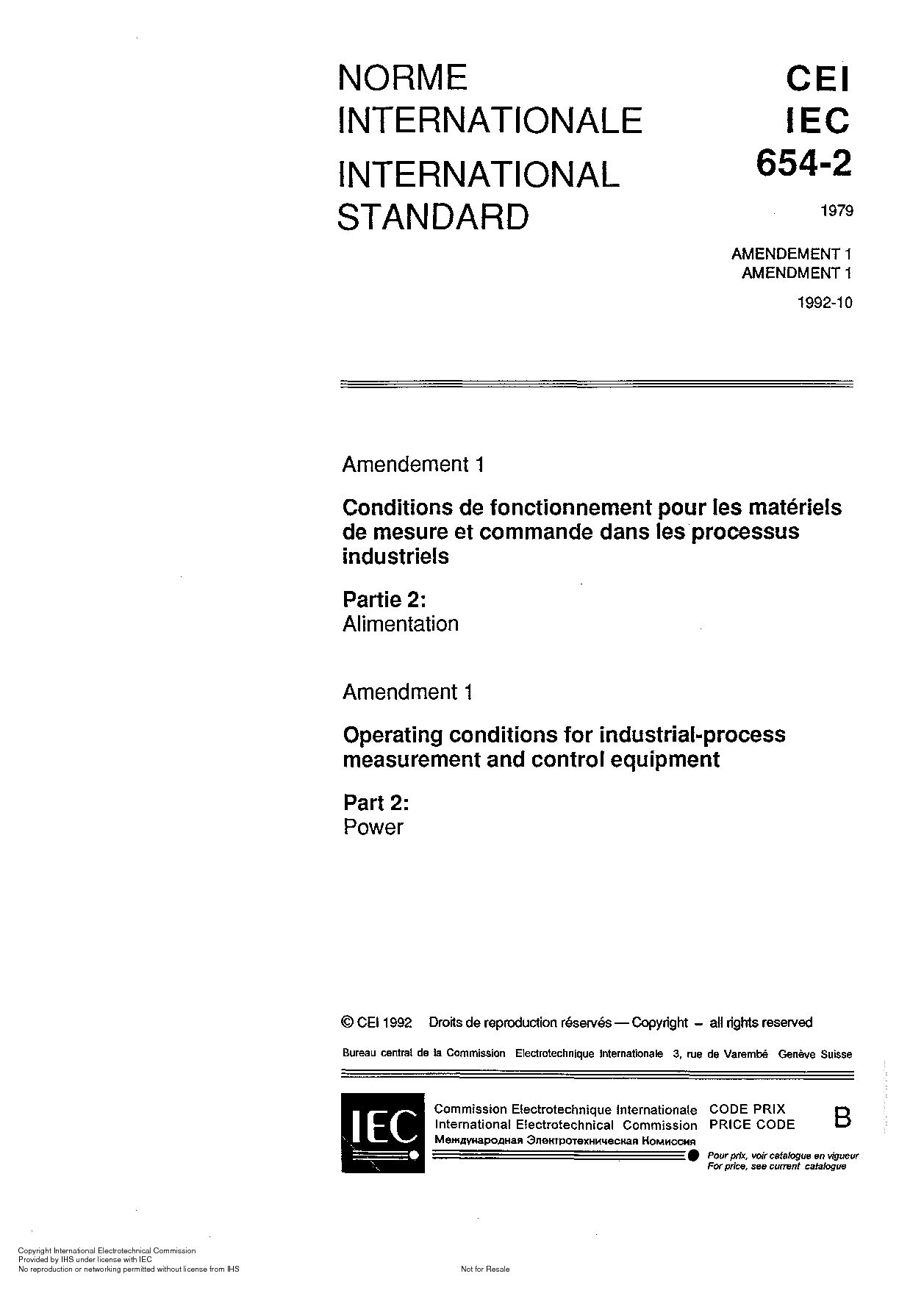 IEC 60654-2-1979