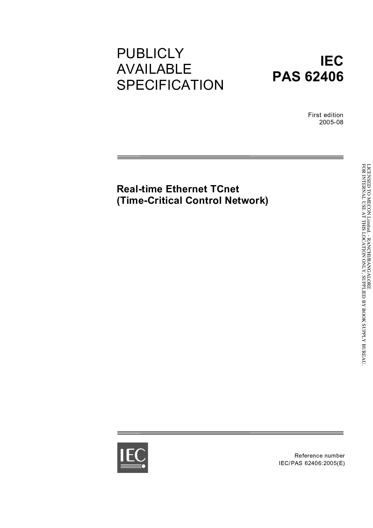 IEC PAS 62406:2005