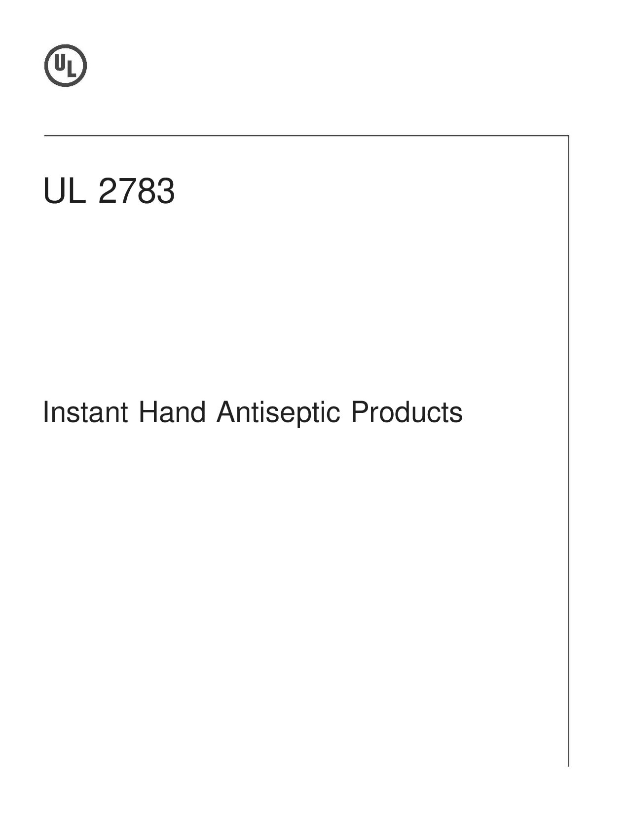 UL 2783-2015封面图