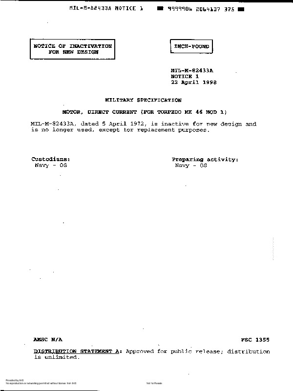 NAVY MIL-M-82433 A NOTICE 1-1998封面图