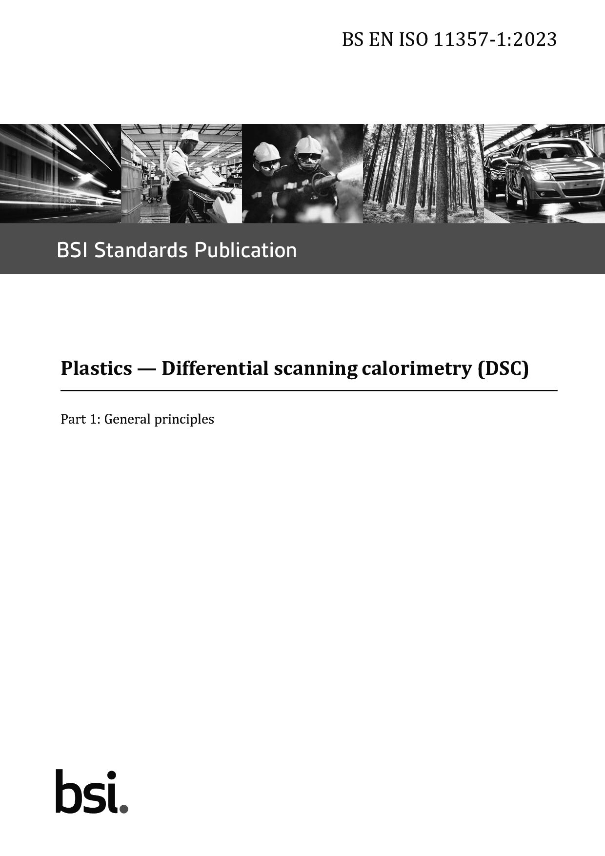 BS EN ISO 11357-1:2023封面图