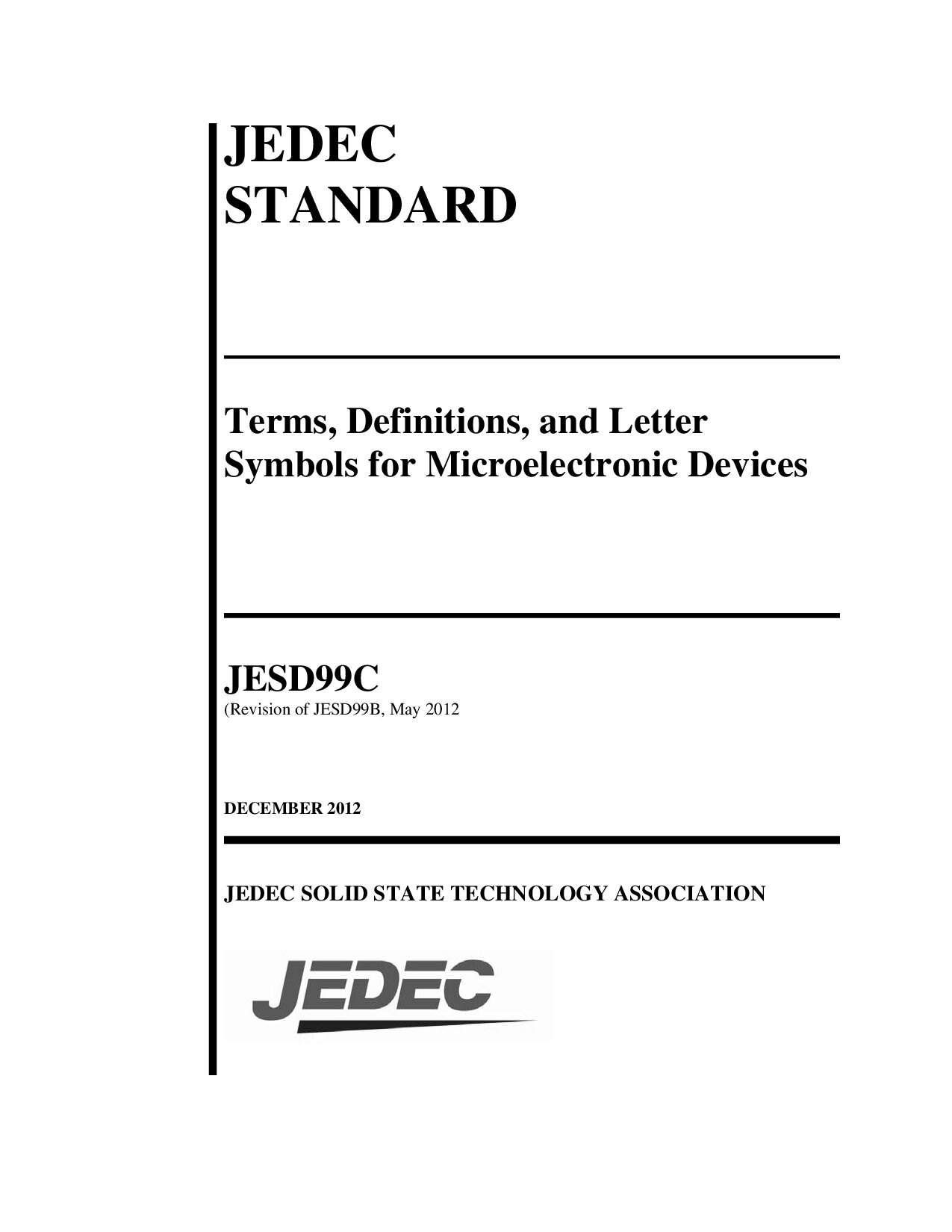 JEDEC JESD99C-2012封面图