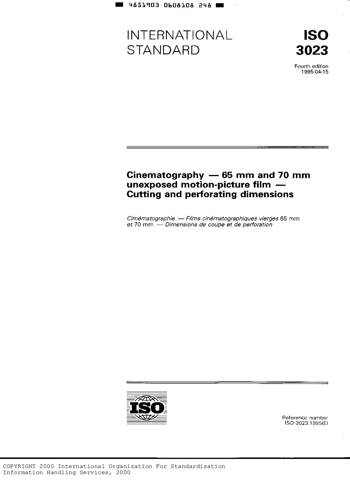 ISO 3023:1995封面图