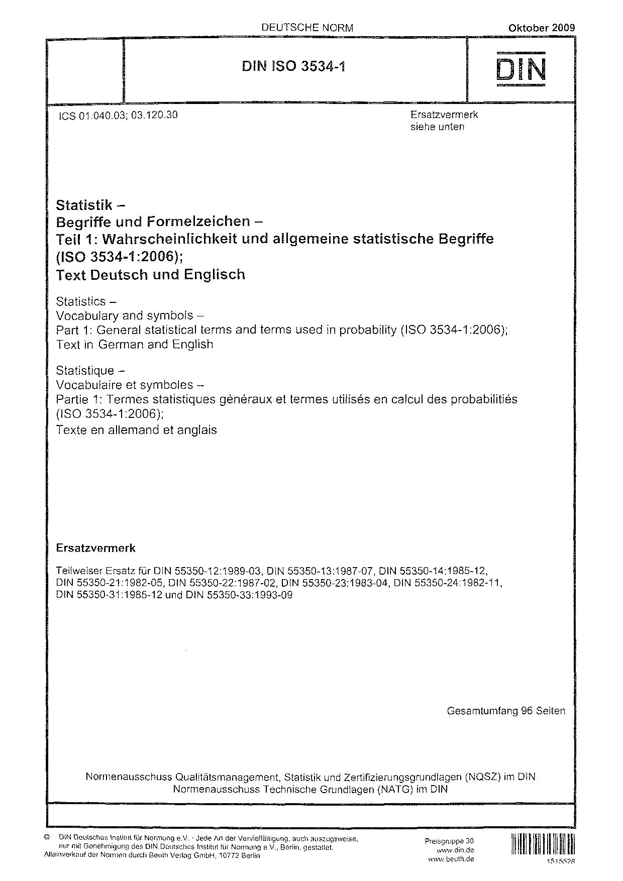 DIN ISO 3534-1:2009封面图