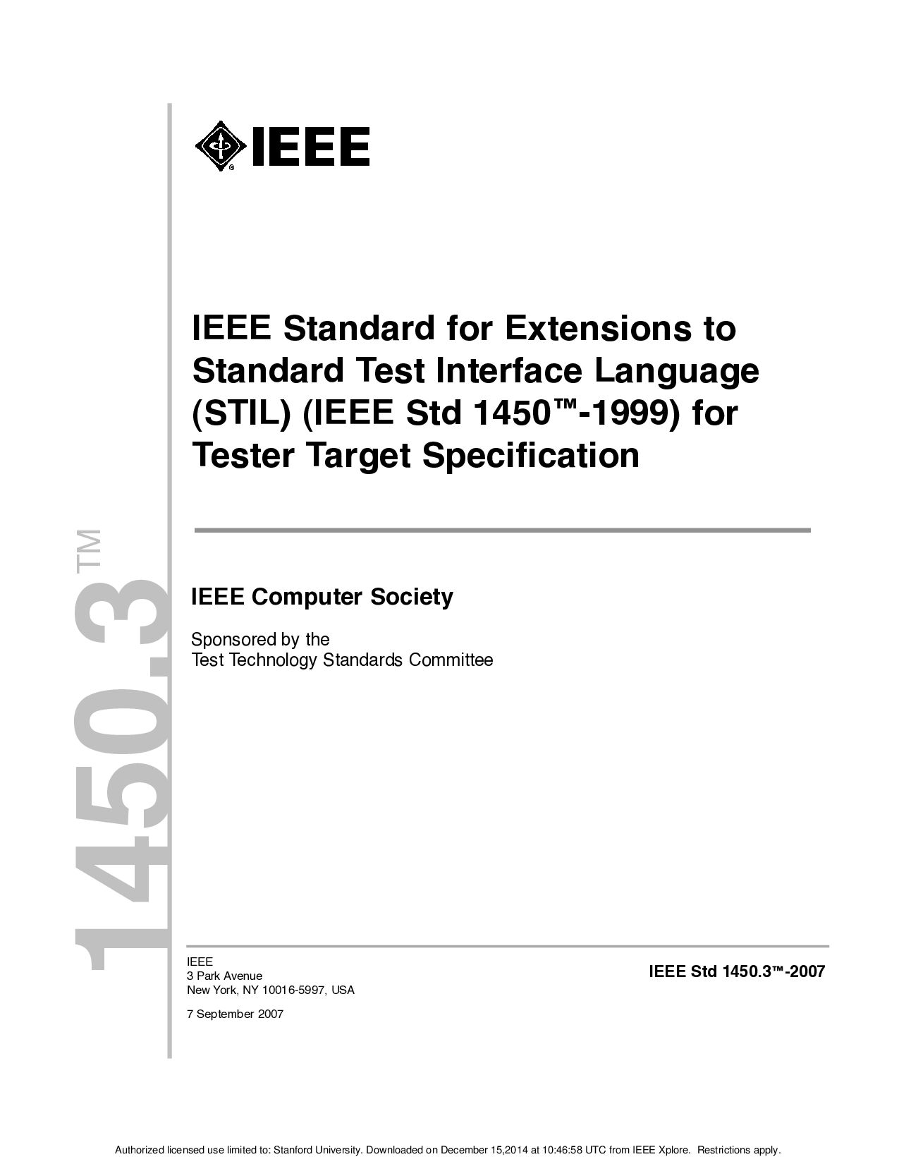 IEEE Std 1450.3-2007