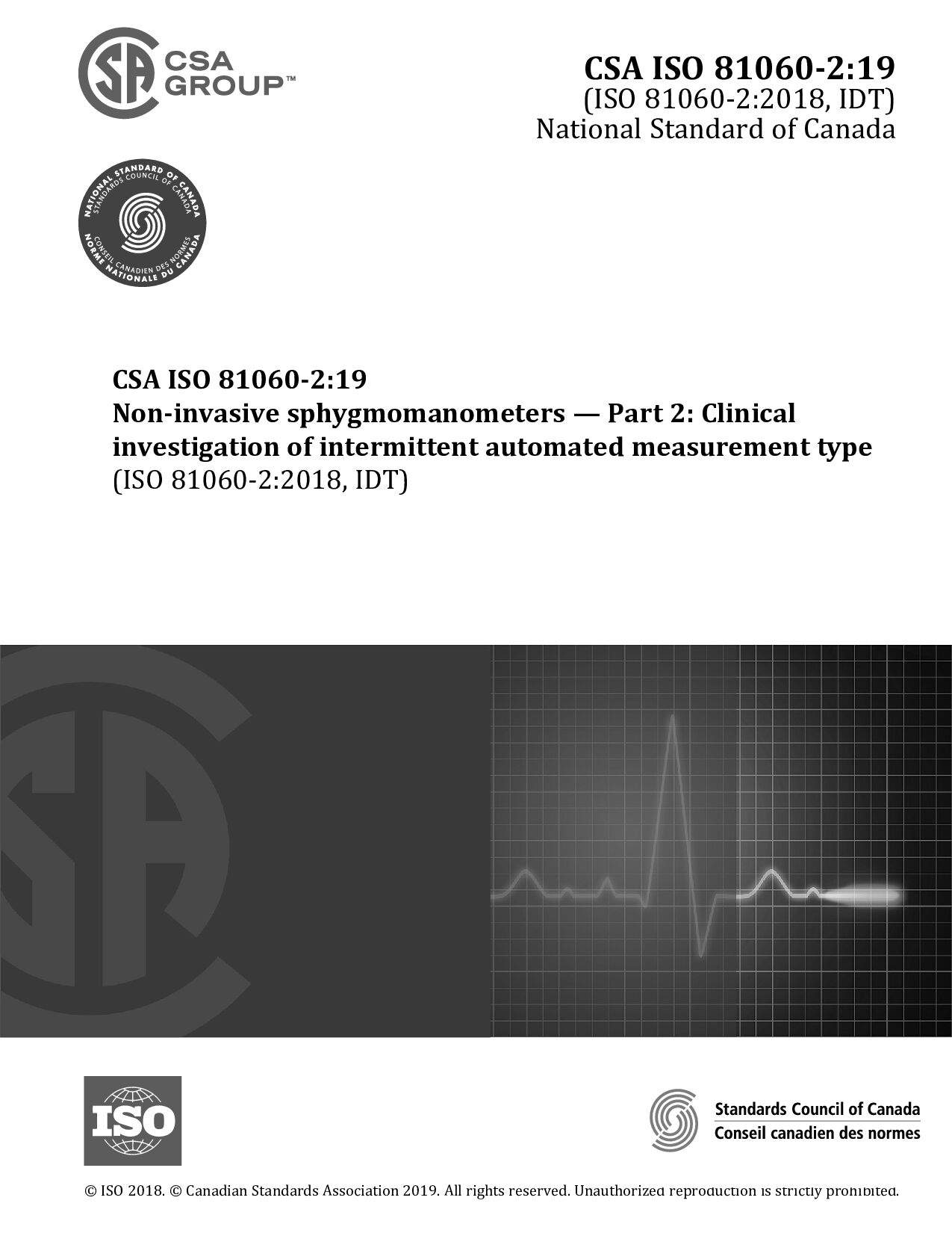 CSA ISO 81060-2:2019封面图