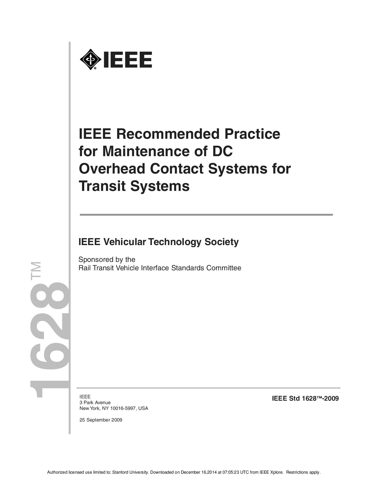 IEEE Std 1628-2009