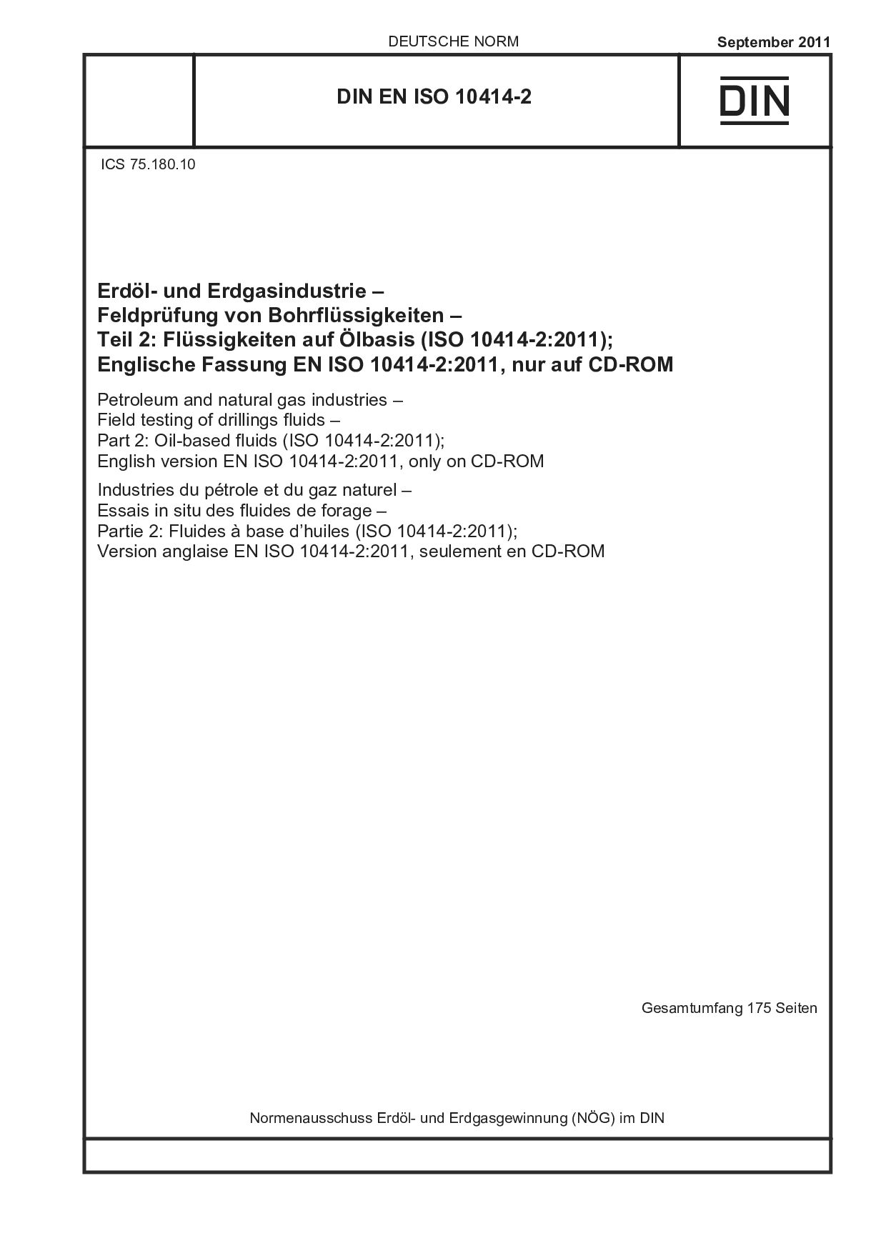 DIN EN ISO 10414-2:2011