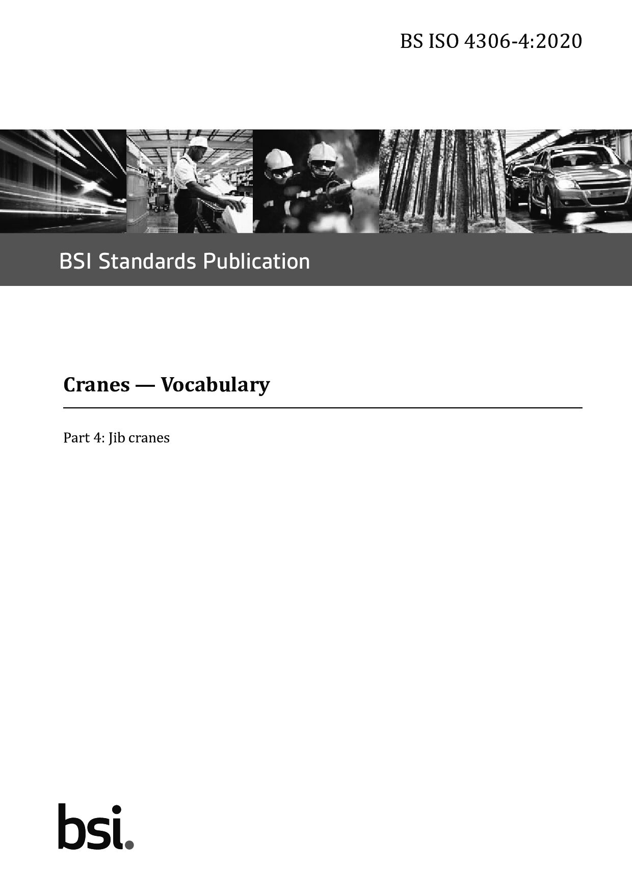 BS ISO 4306-4:2020封面图