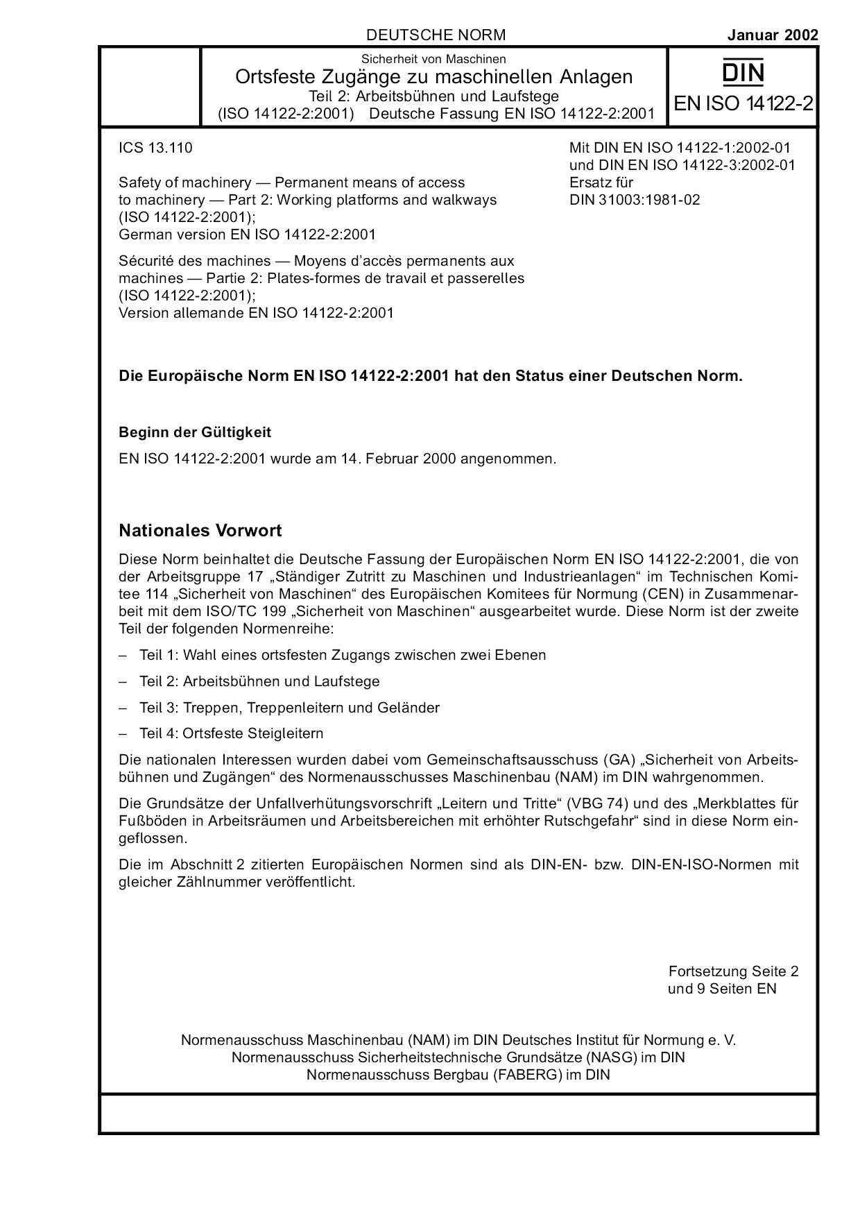 DIN EN ISO 14122-2:2002