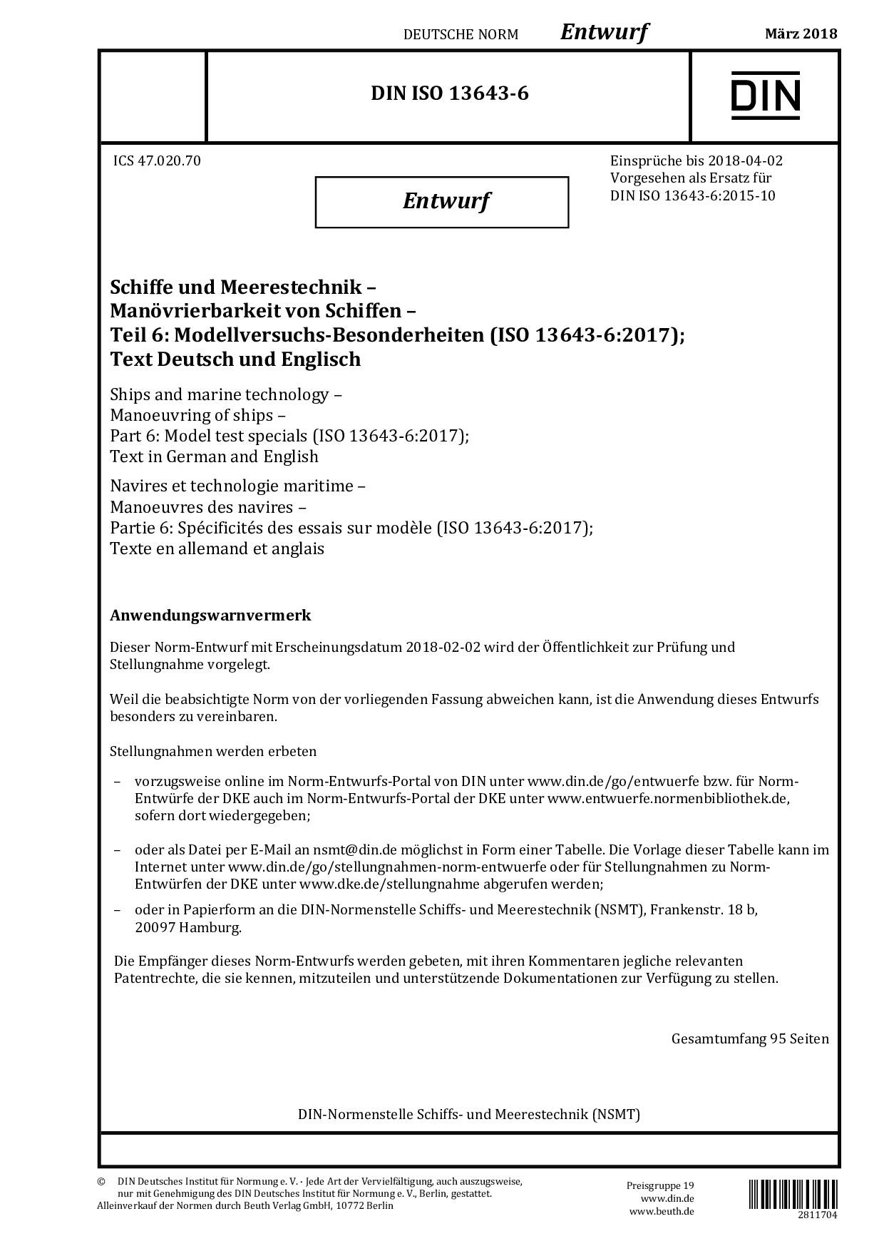 DIN ISO 13643-6 E:2018-03封面图