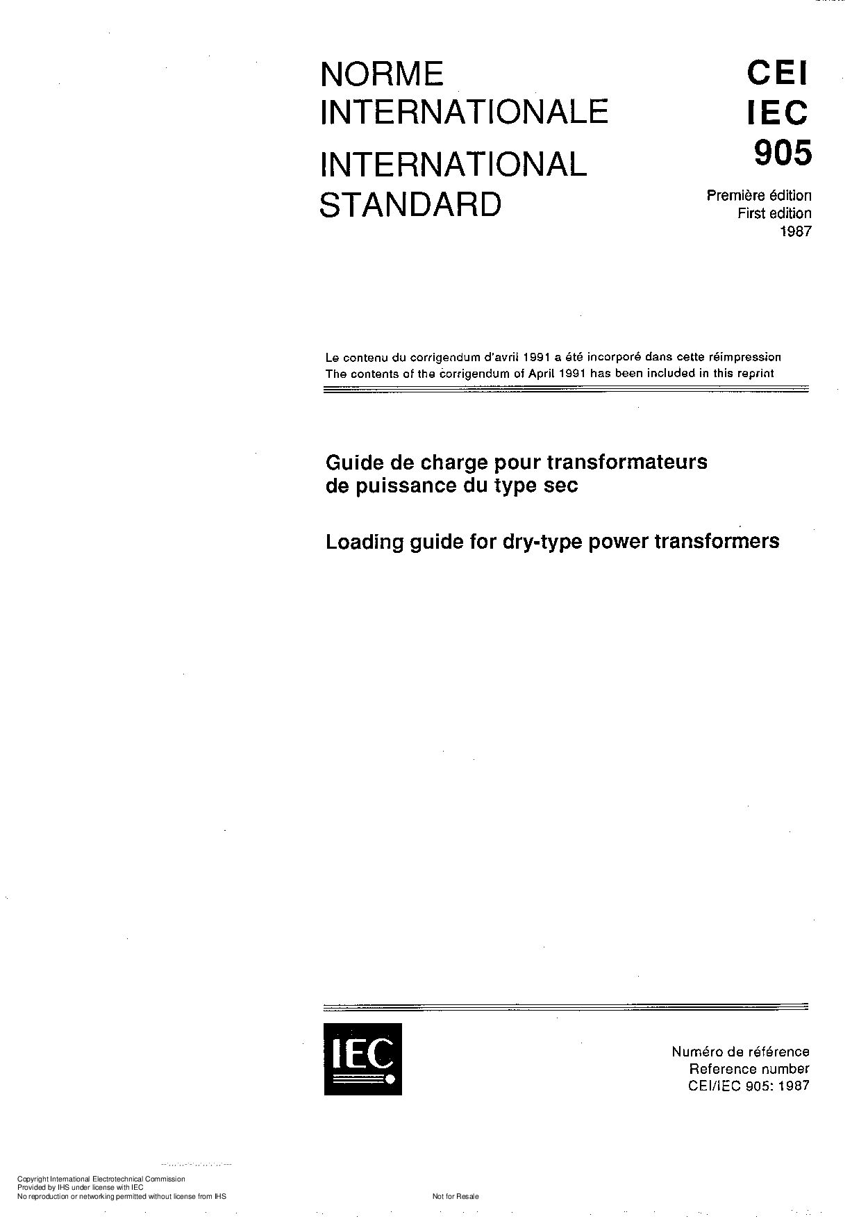 IEC 60905:1987封面图