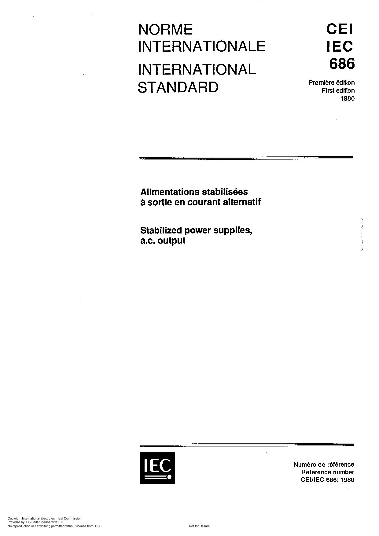 IEC 60686:1980封面图