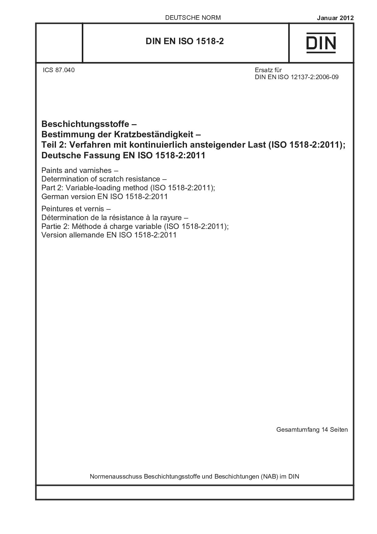 DIN EN ISO 1518-2:2012封面图