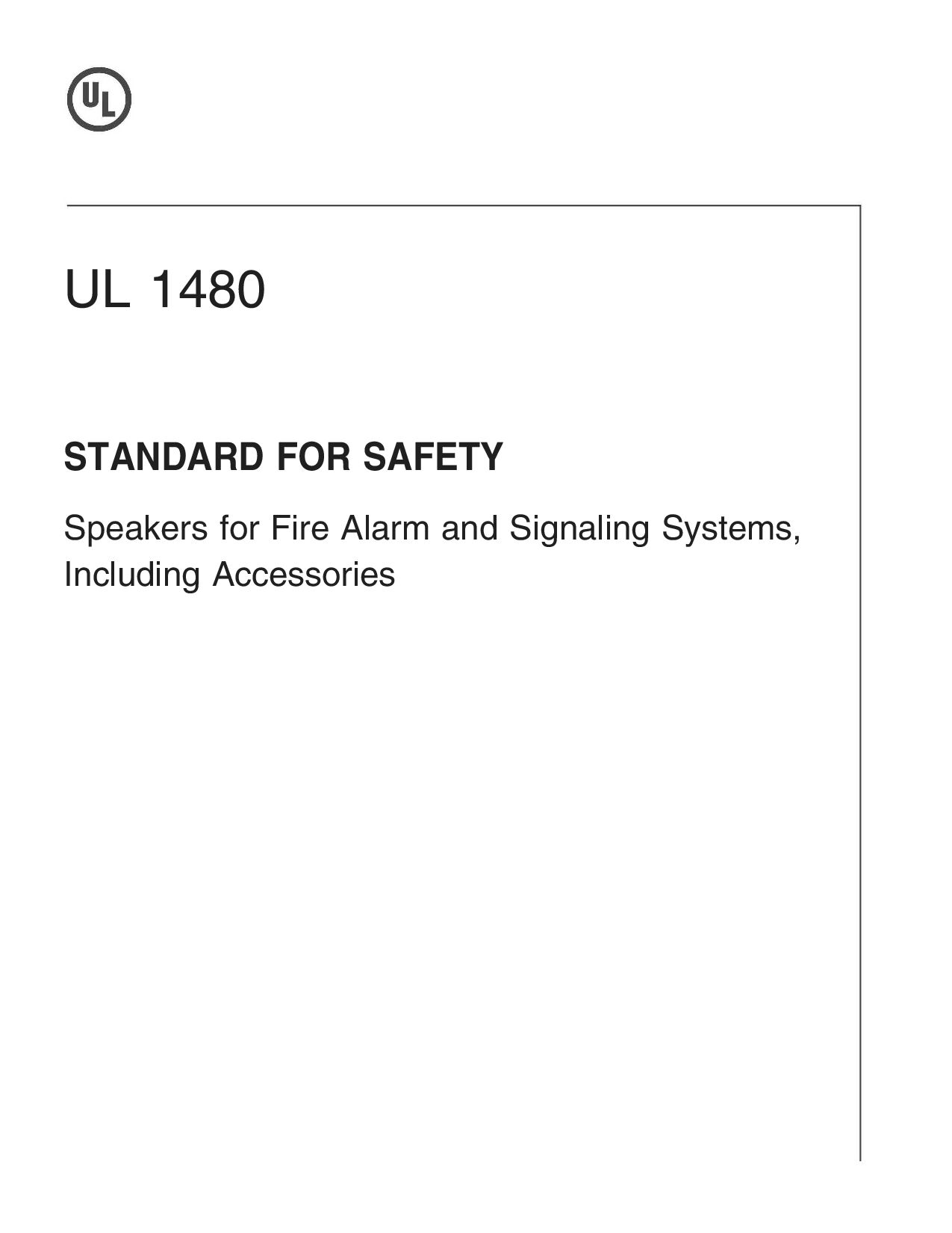 UL 1480-2017封面图