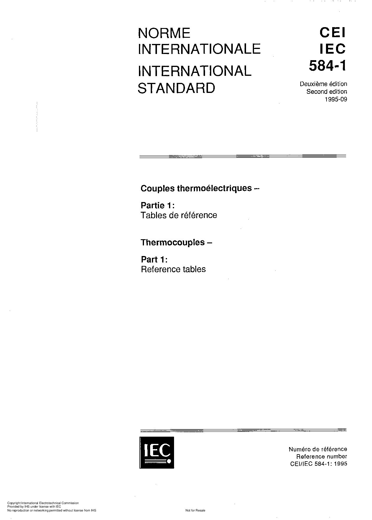 IEC 60584-1:1995封面图