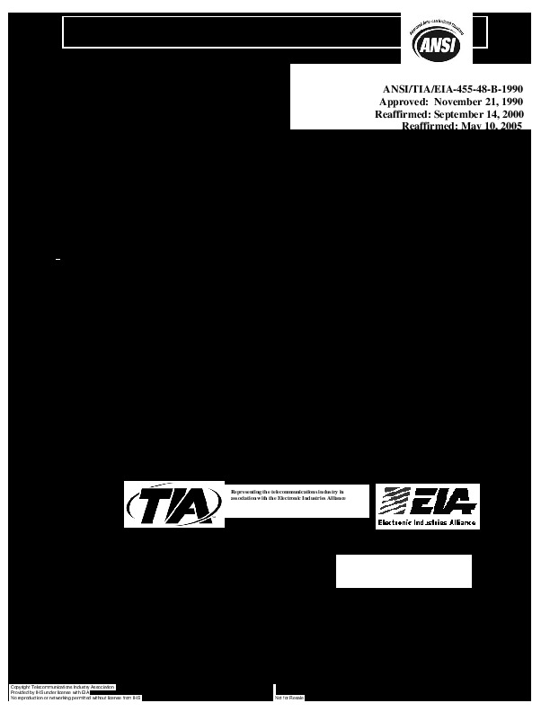 ANSI/TIA/EIA 455-48B-1990