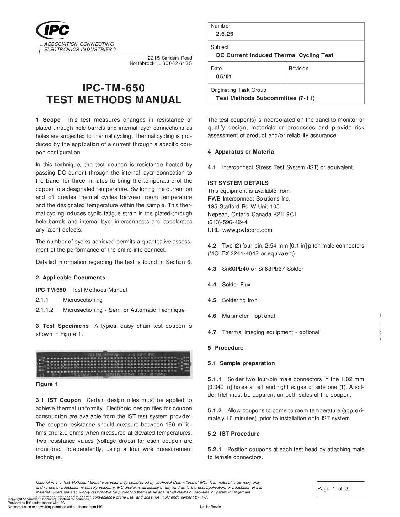 IPC TM-650 2.6.26-2001封面图