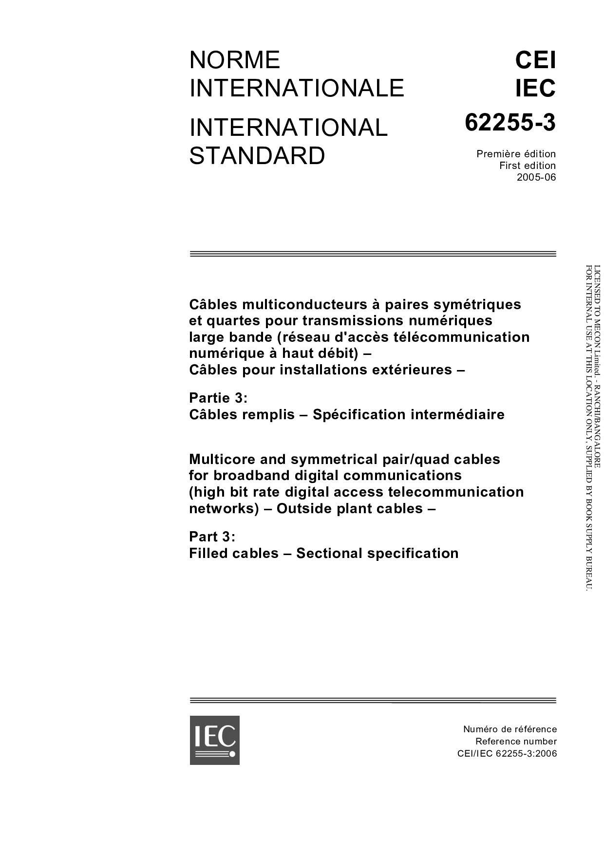 IEC 62255-3:2005封面图