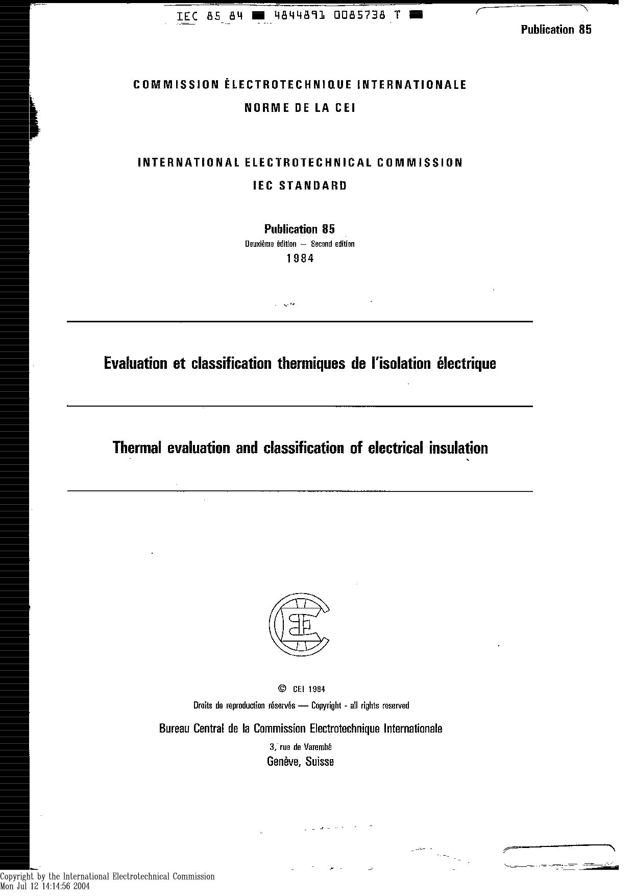IEC 60085:1984封面图
