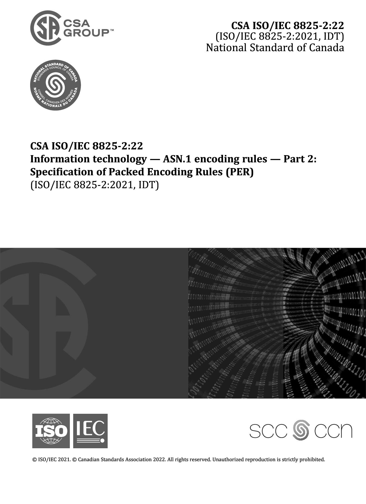 CSA ISO/IEC 8825-2:2022封面图