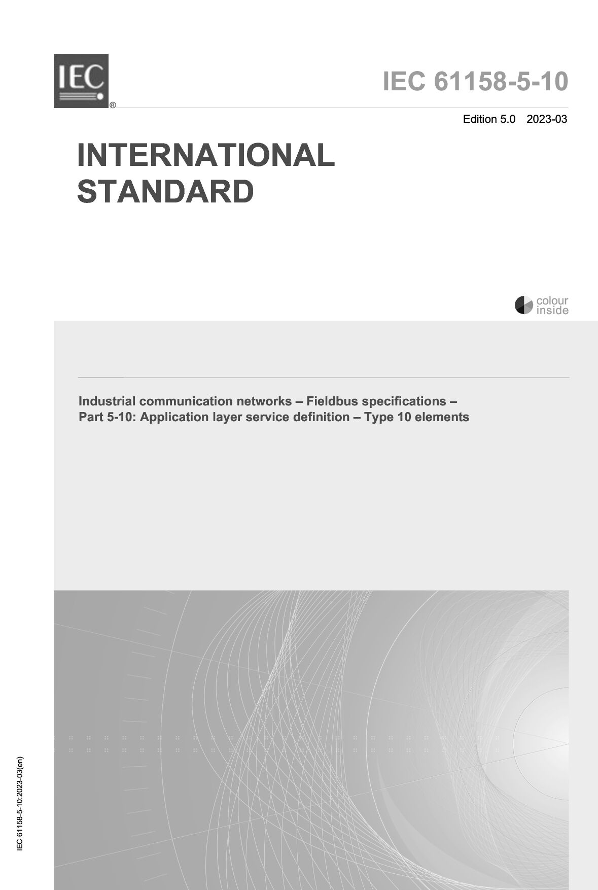 IEC 61158-5-10:2023封面图