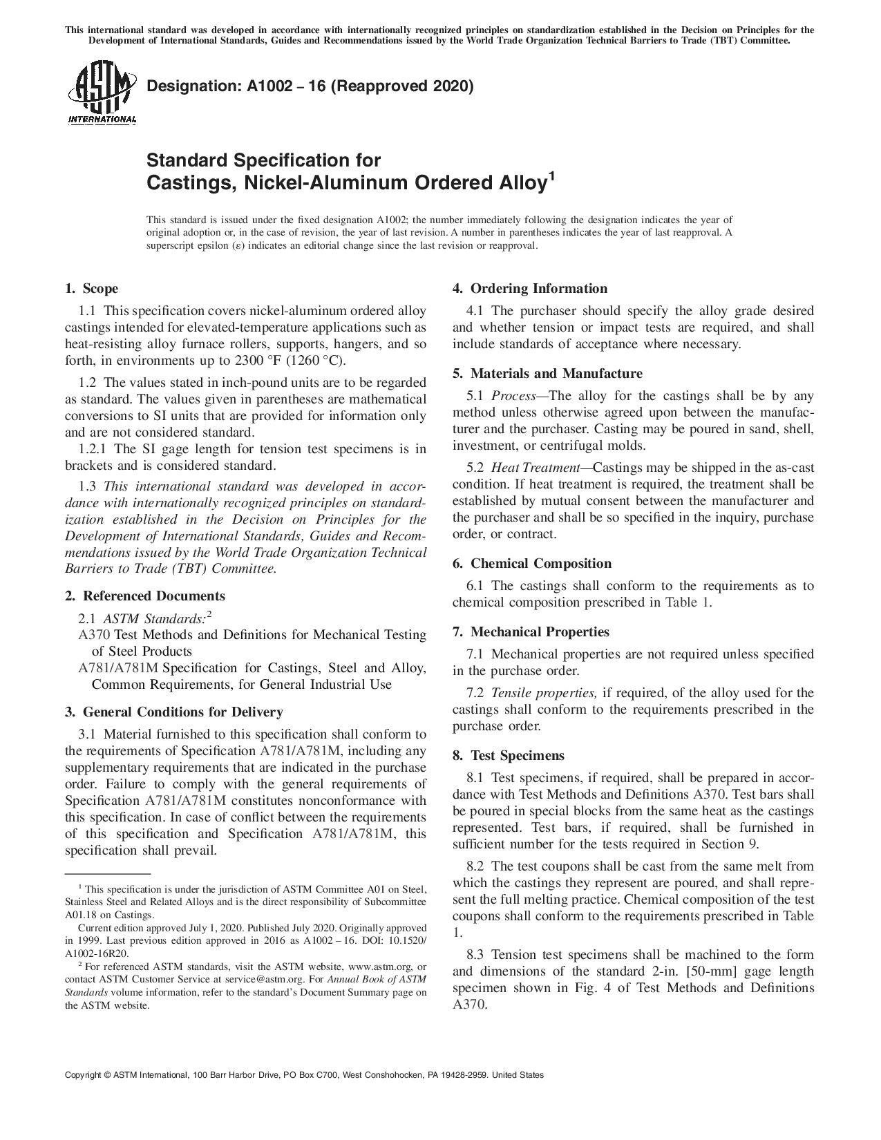 ASTM A1002-16(2020)封面图