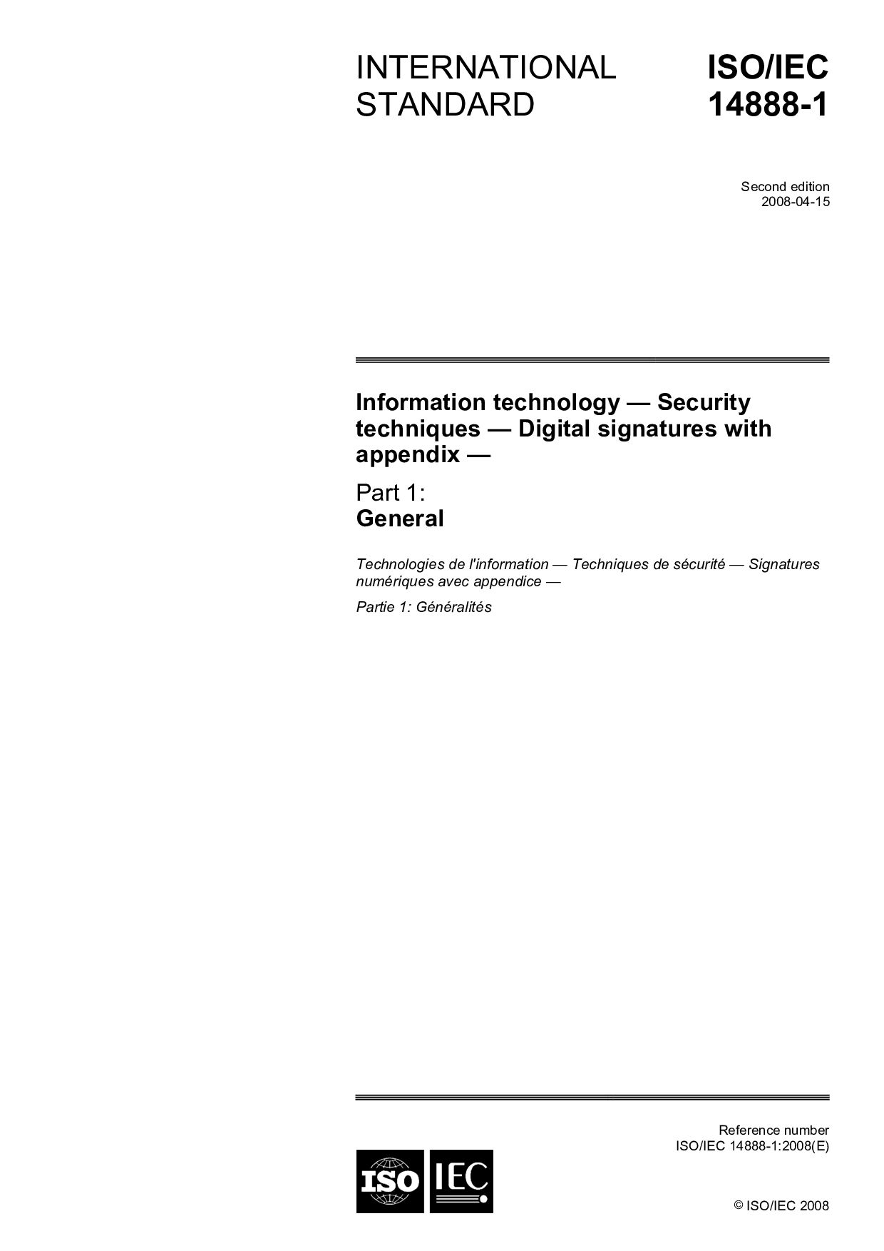 ISO/IEC 14888-1:2008封面图