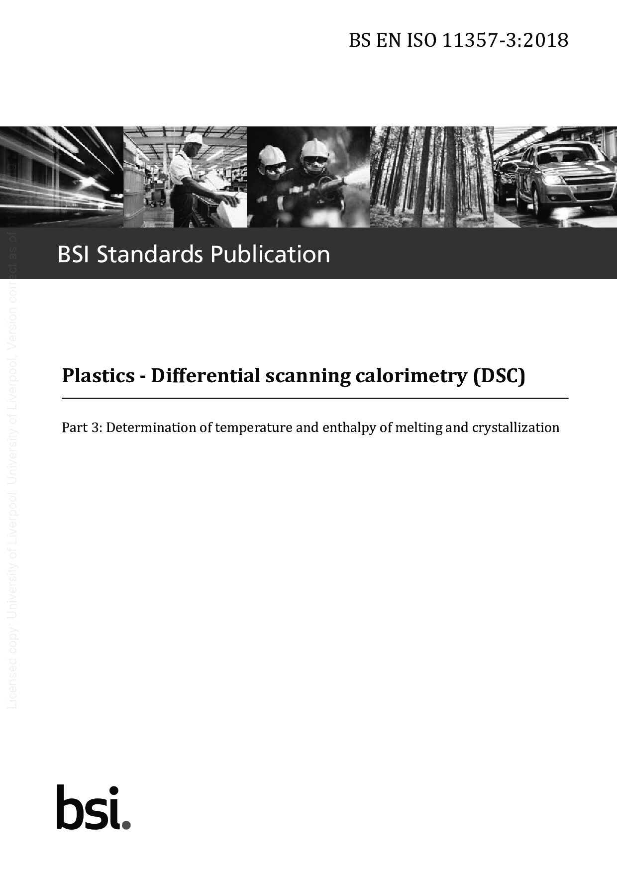 BS EN ISO 11357-3:2018封面图