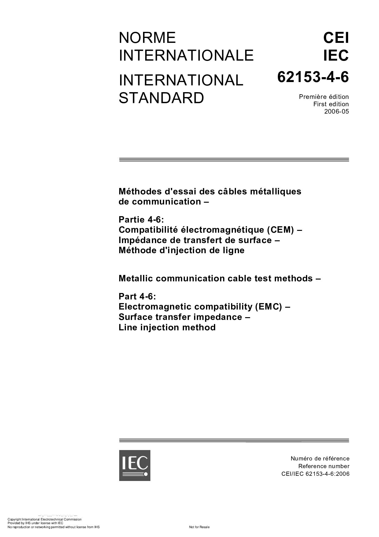 IEC 62153-4-6:2006