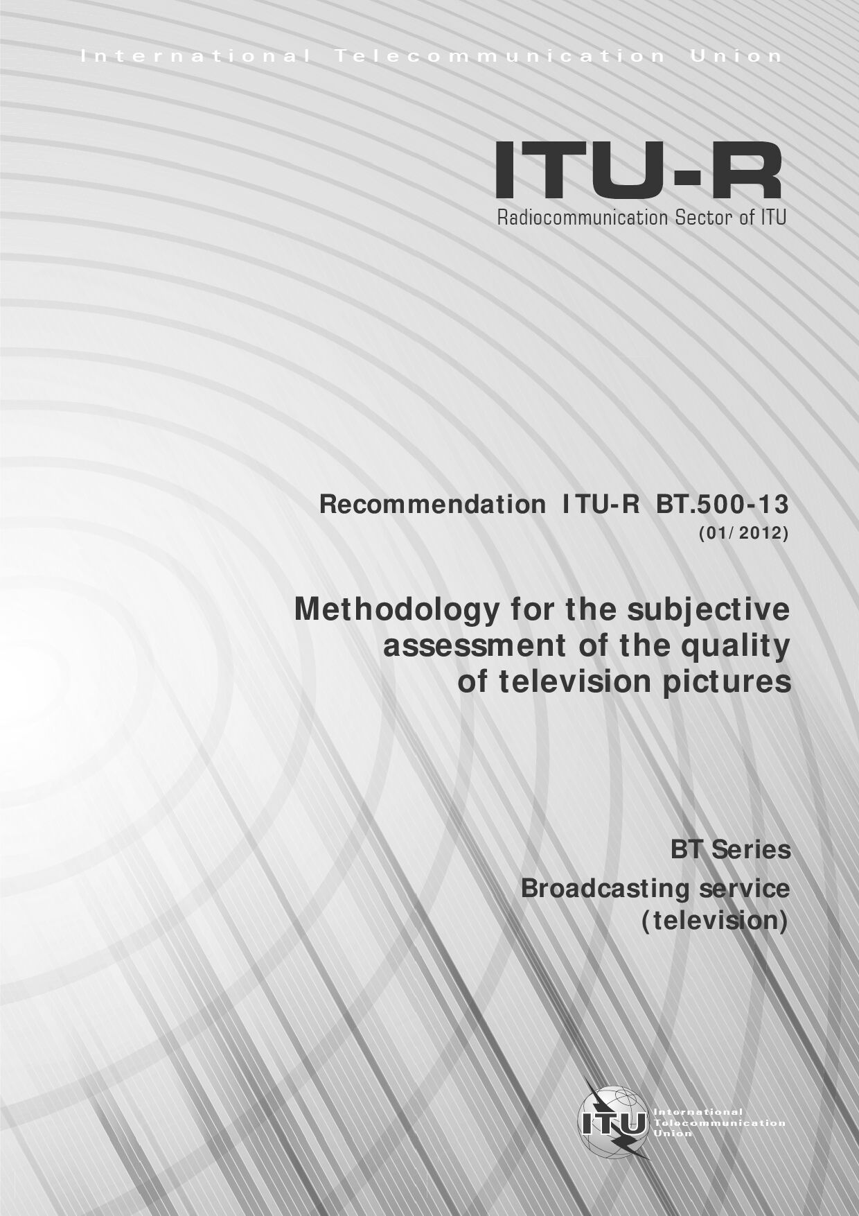 ITU-R BT.500-13-2012封面图