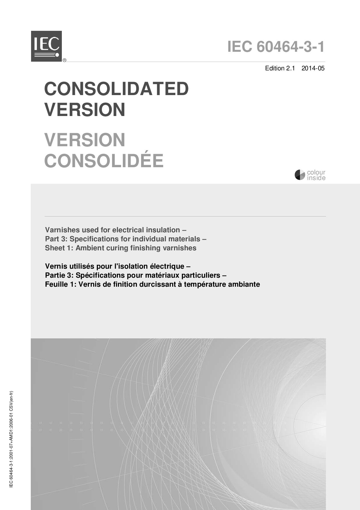 IEC 60464-3-1:2014封面图
