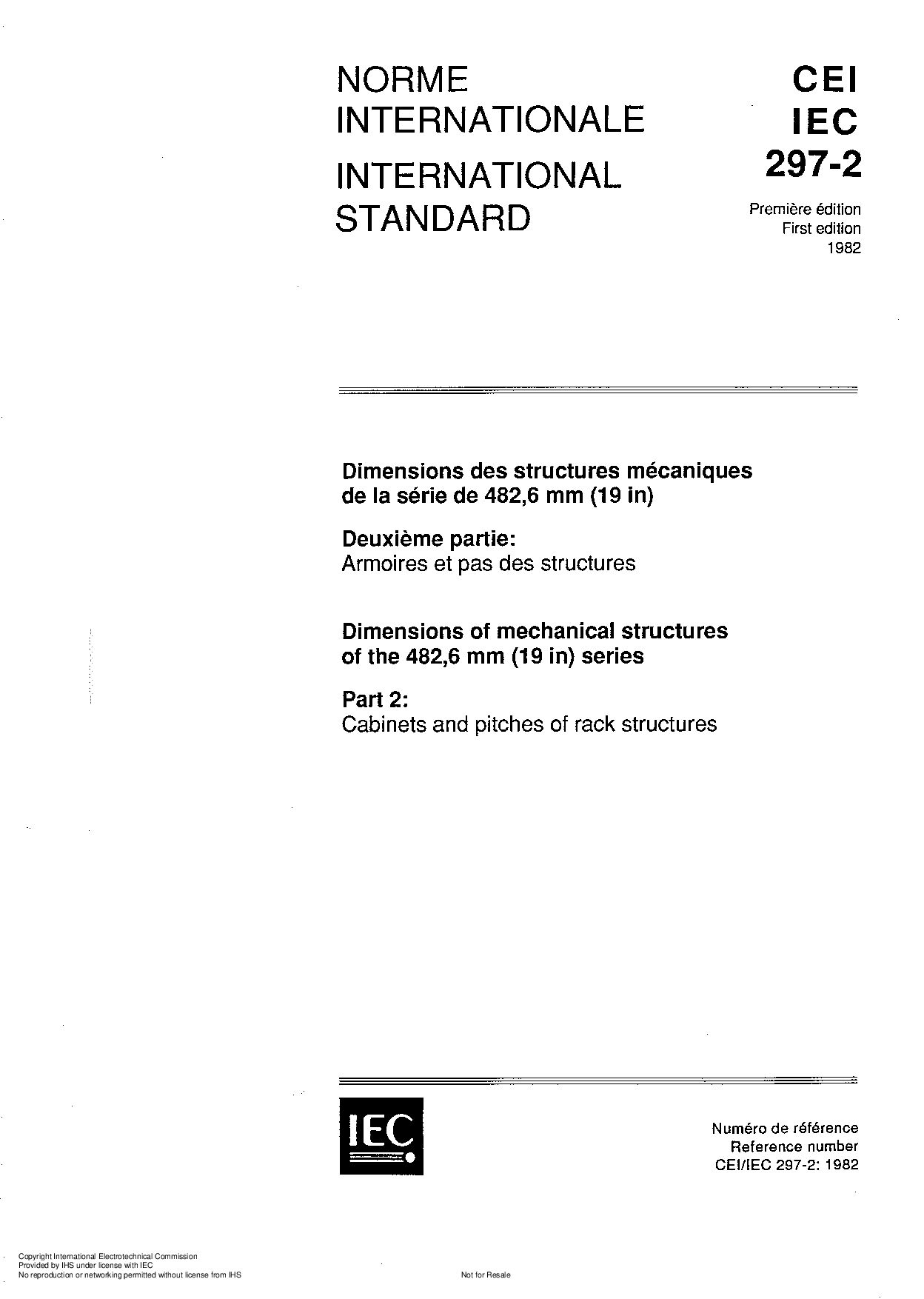 IEC 60297-2:1982