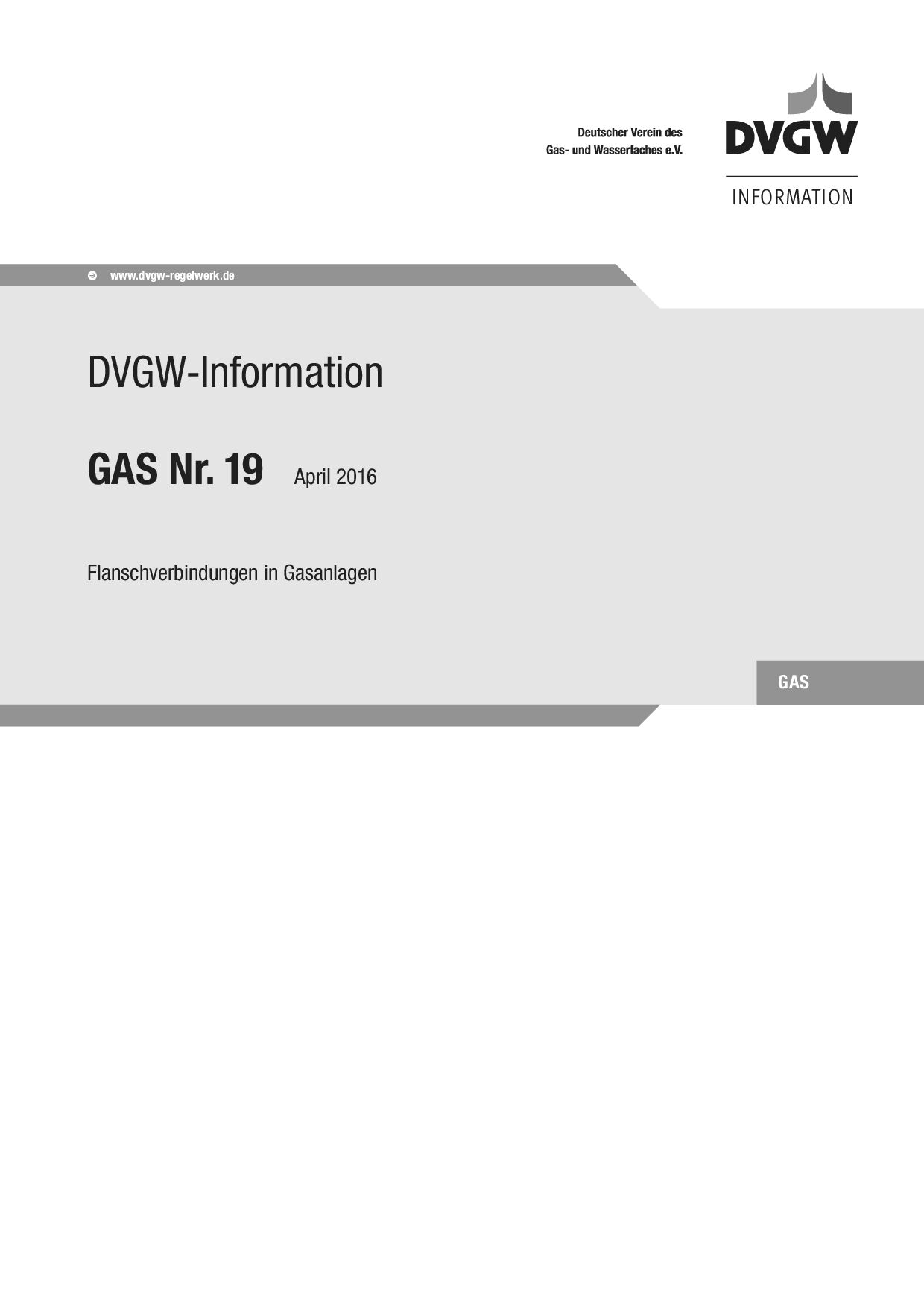 DVGW G Information Nr 19:2016-04