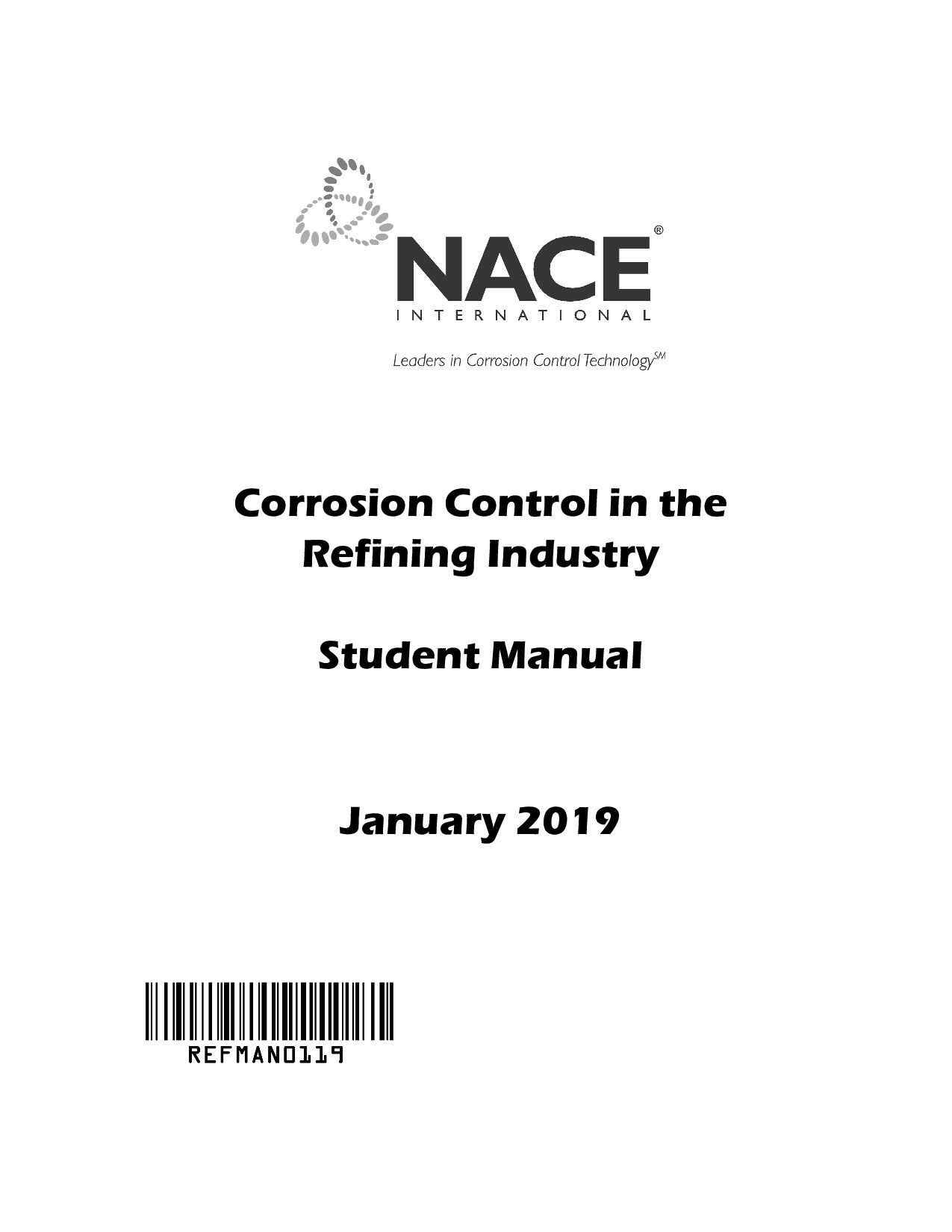 NACE Corrosion Control in the Refining Industry 2019封面图