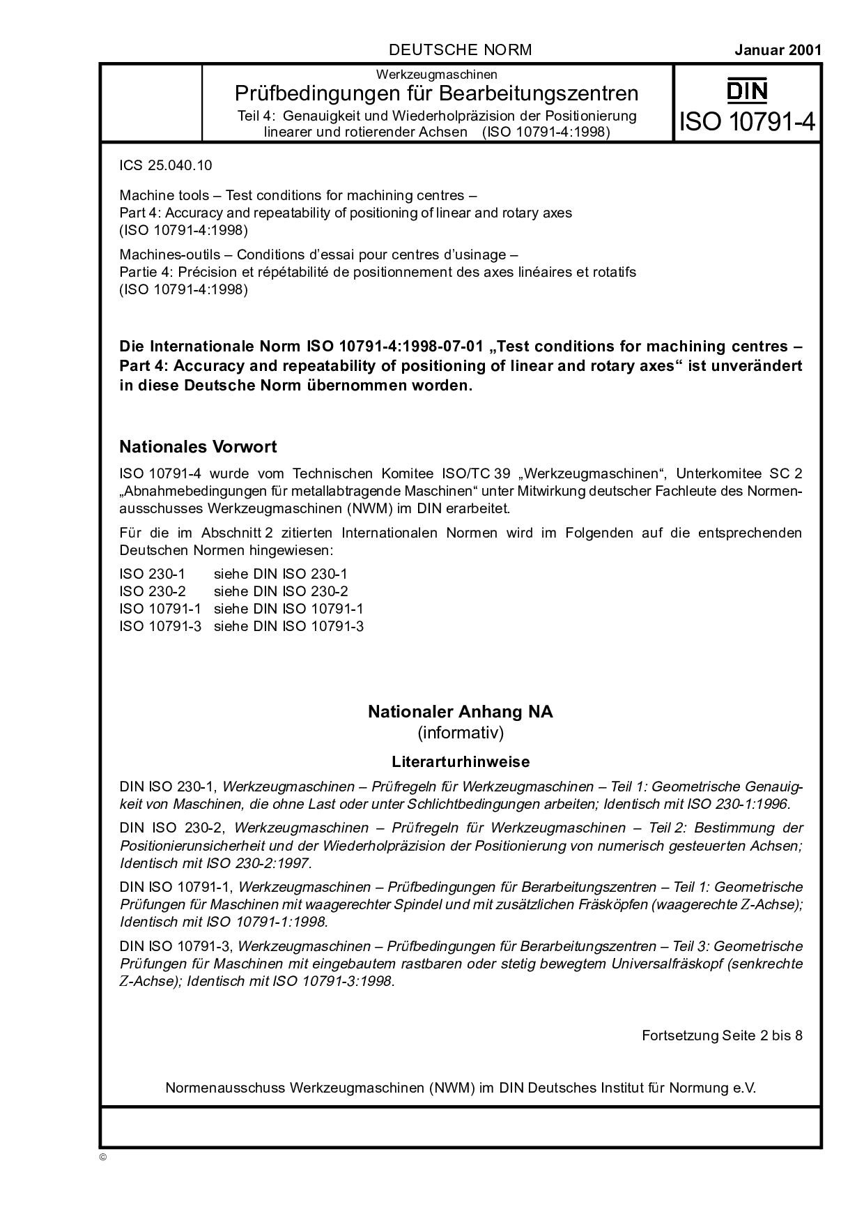 DIN ISO 10791-4:2001封面图