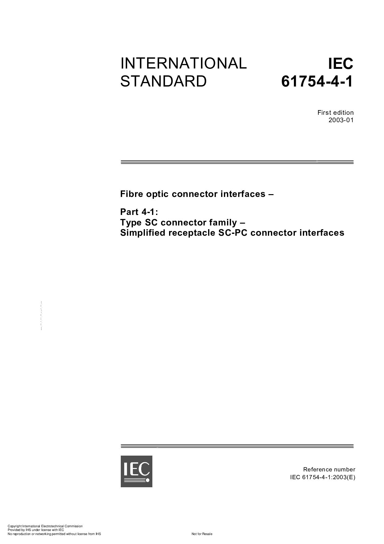 IEC 61754-4-1:2003封面图