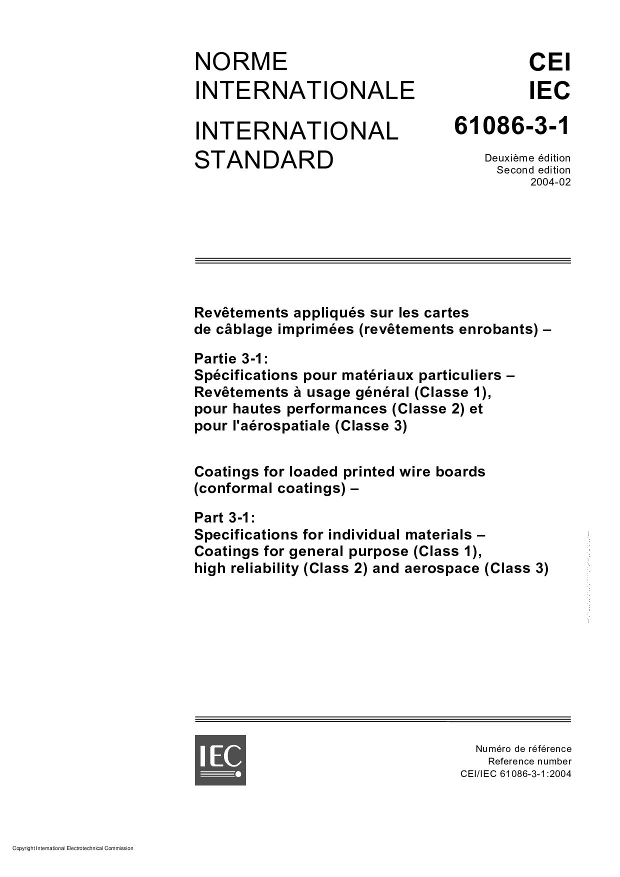IEC 61086-3-1:2004封面图