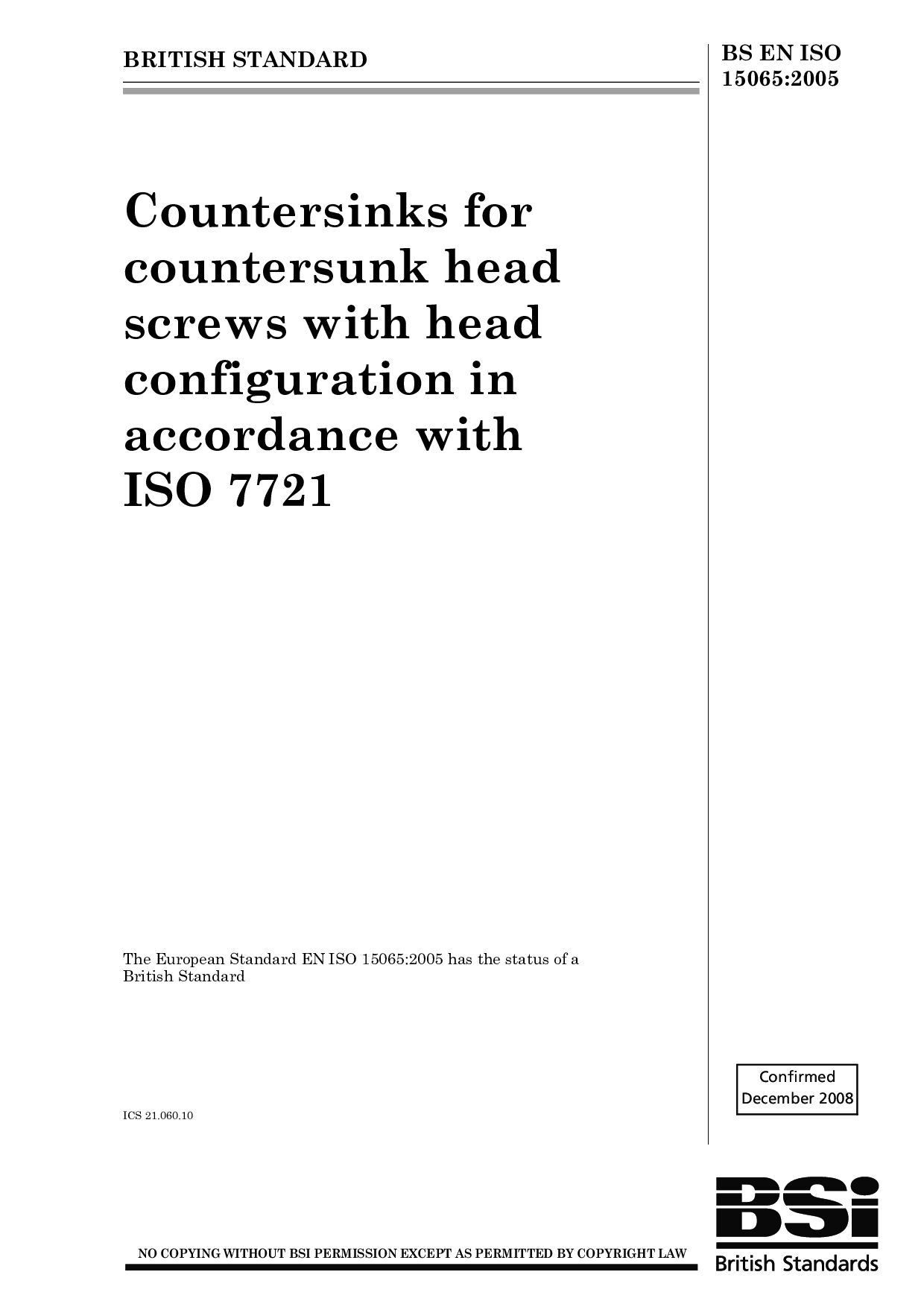 BS EN ISO 15065:2005(2008)封面图