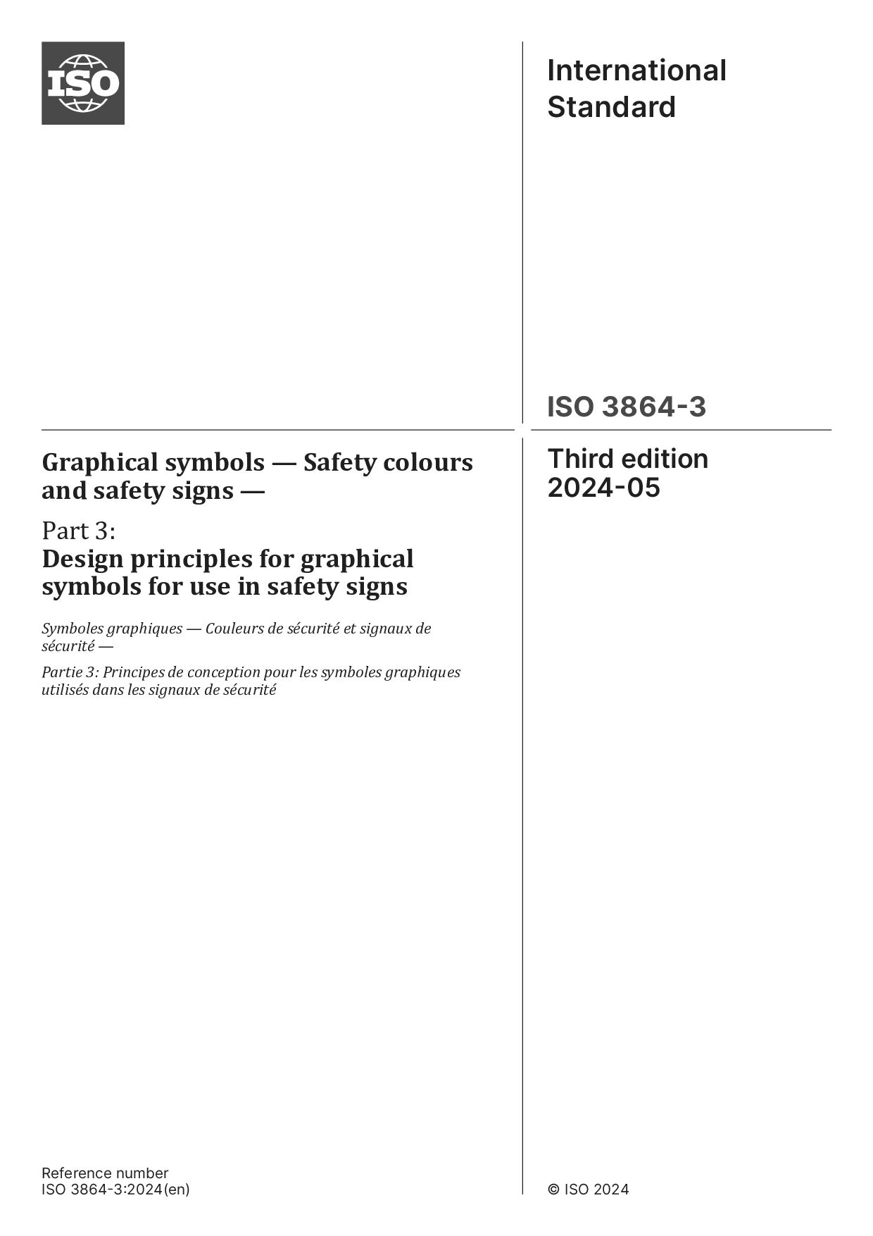 ISO 3864-3:2024封面图