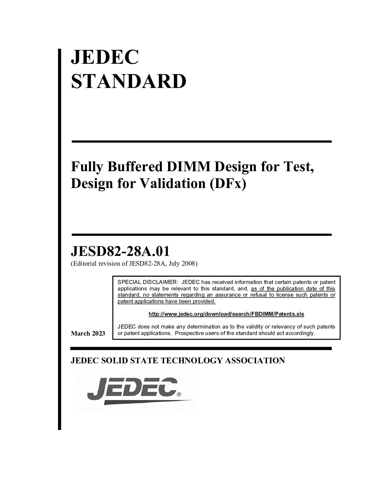 JEDEC JESD82-28A.01-2023封面图