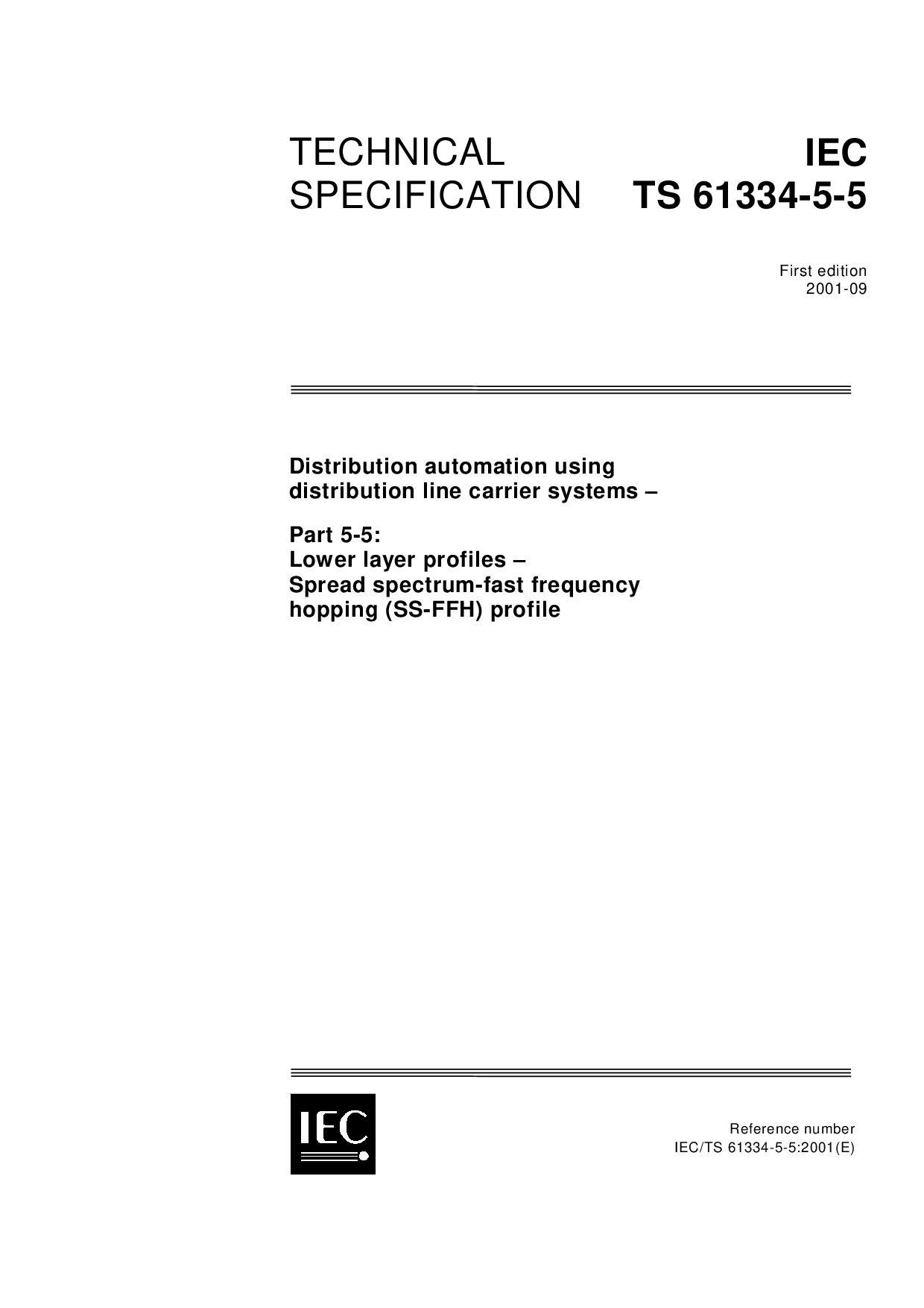 IEC TS 61334-5-5-2001