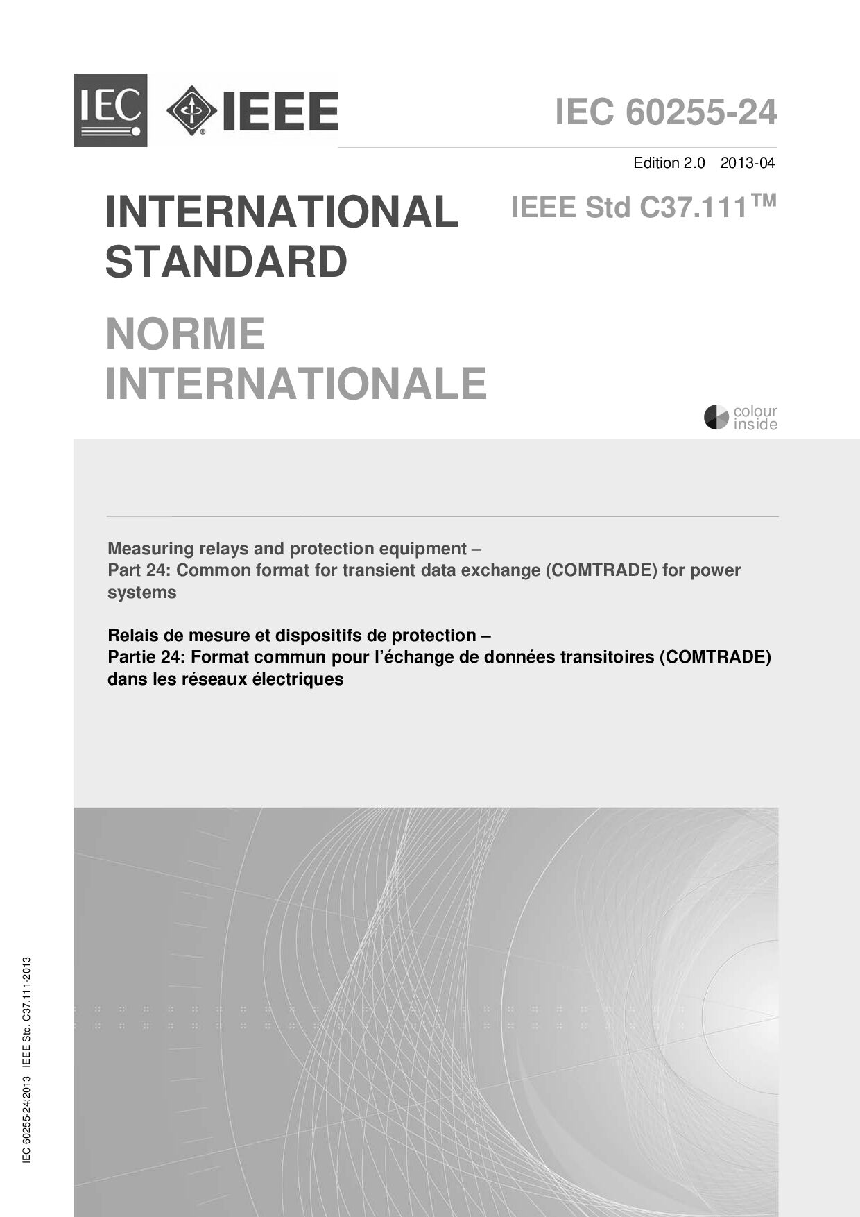 IEC 60255-24:2013封面图