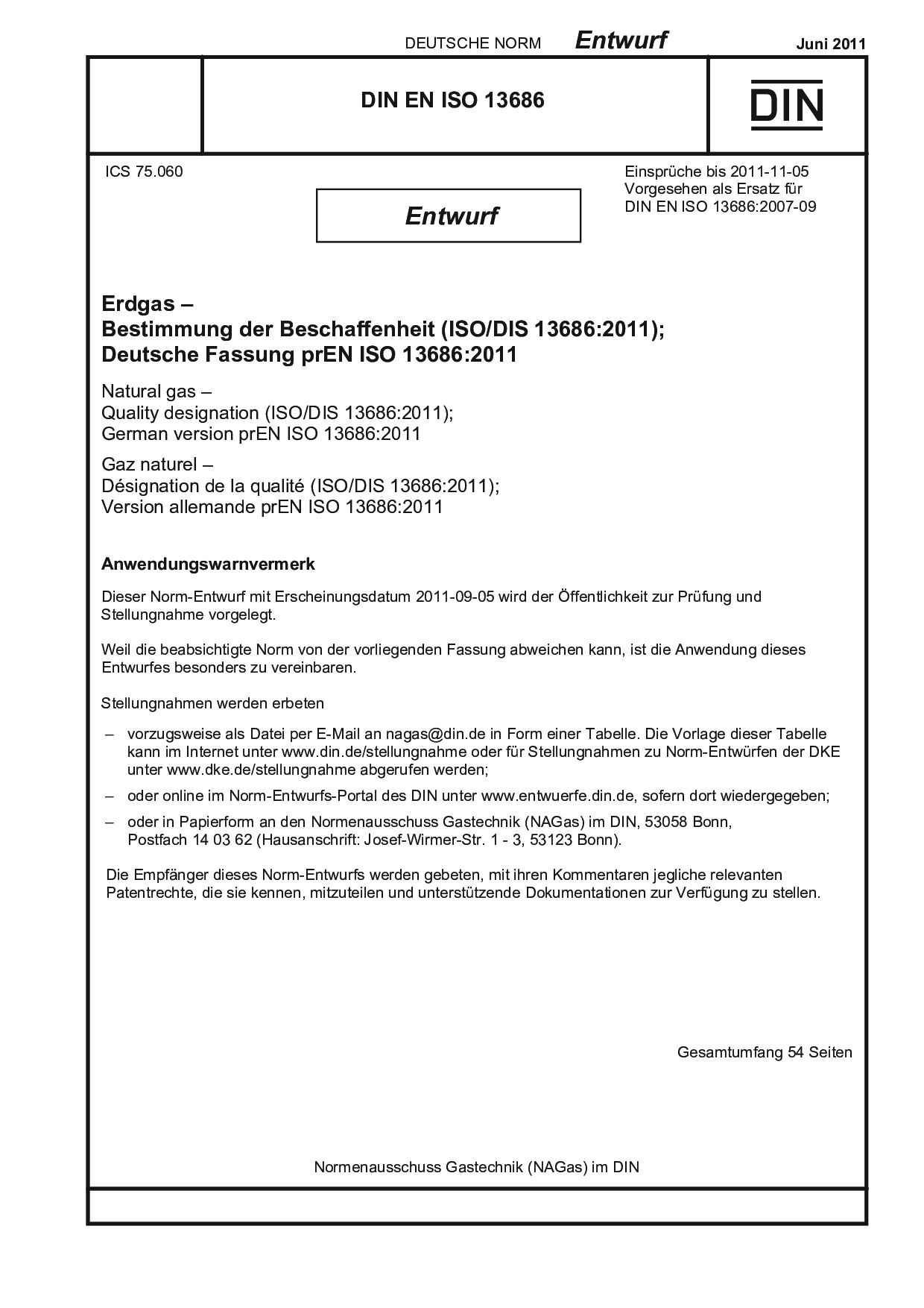 DIN EN ISO 13686 E:2011-06