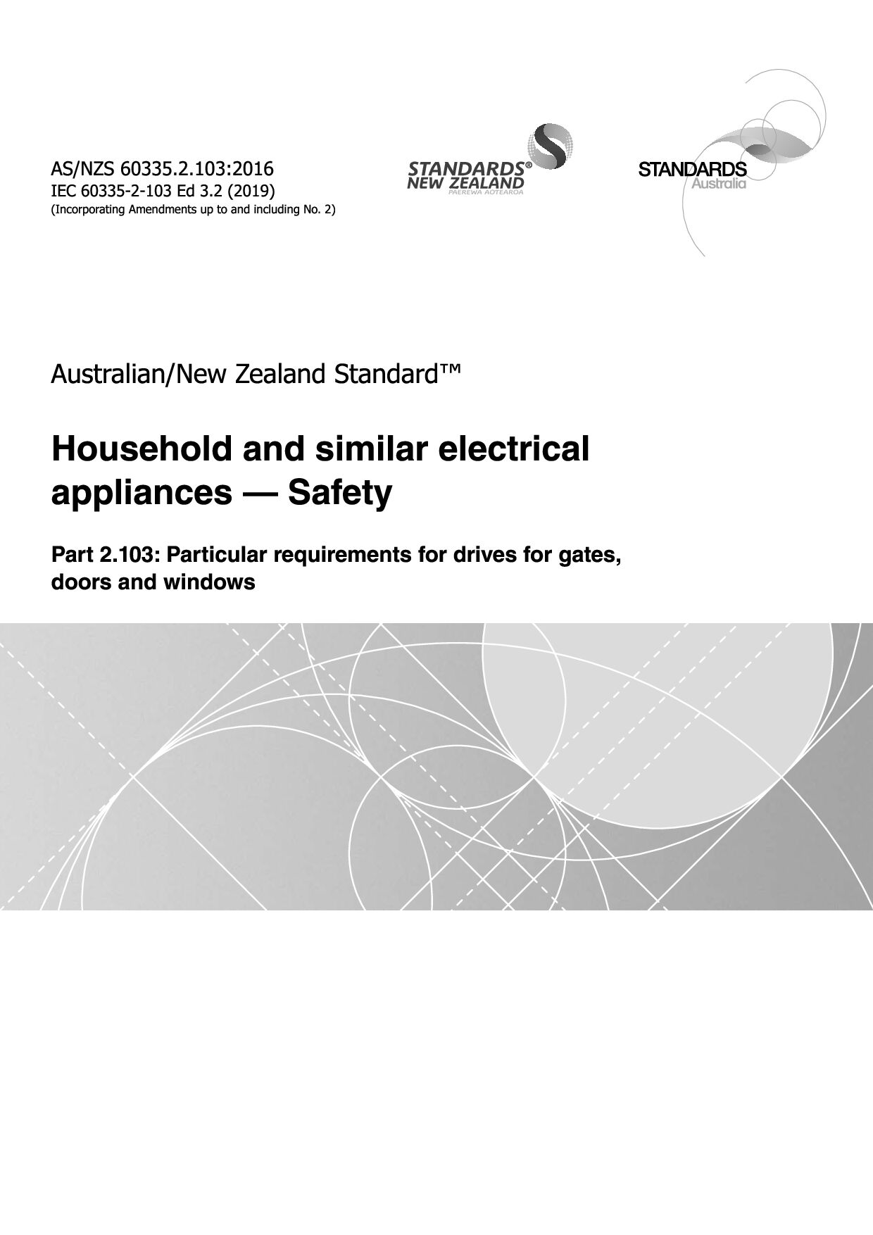 AS/NZS 60335.2.103:2016(R2020)封面图