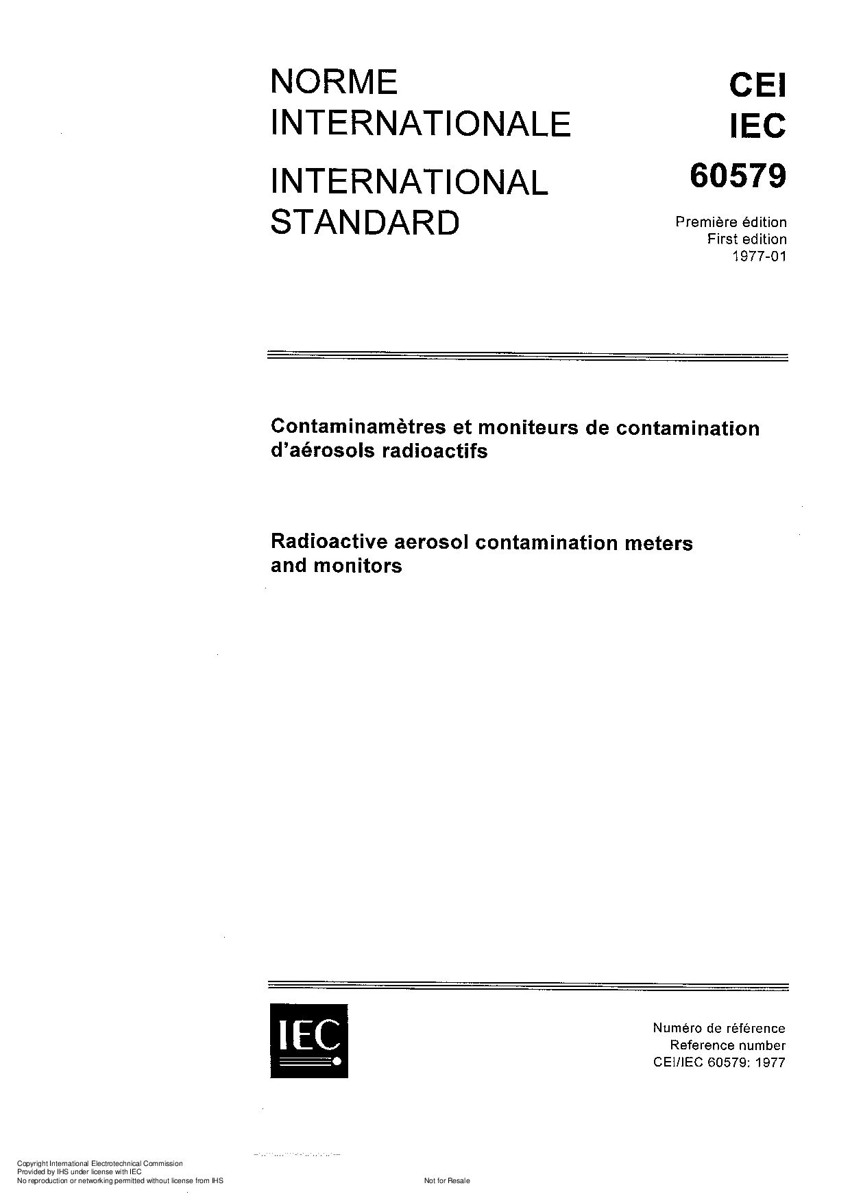 IEC 60579:1977封面图