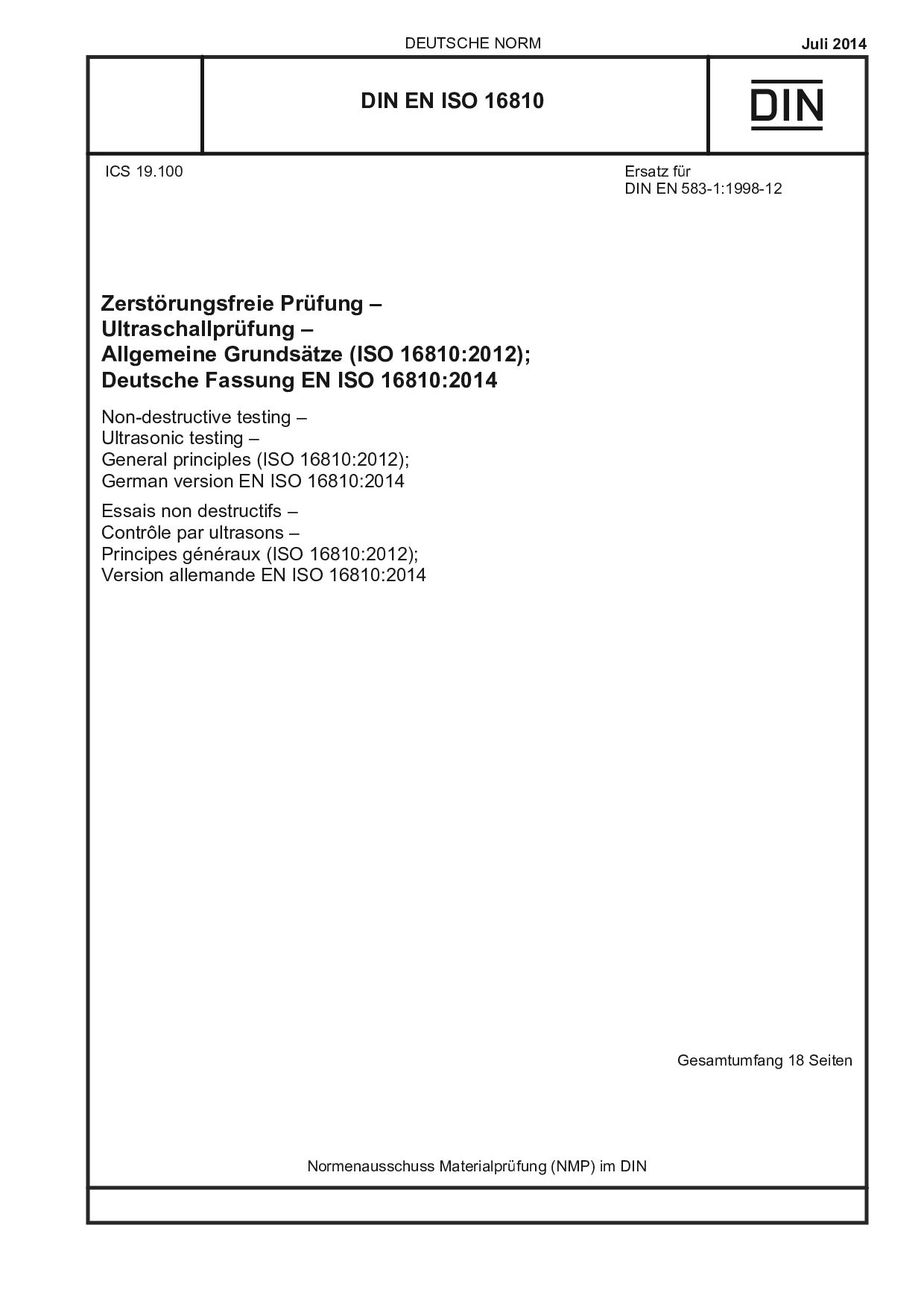 DIN EN ISO 16810:2014-07封面图