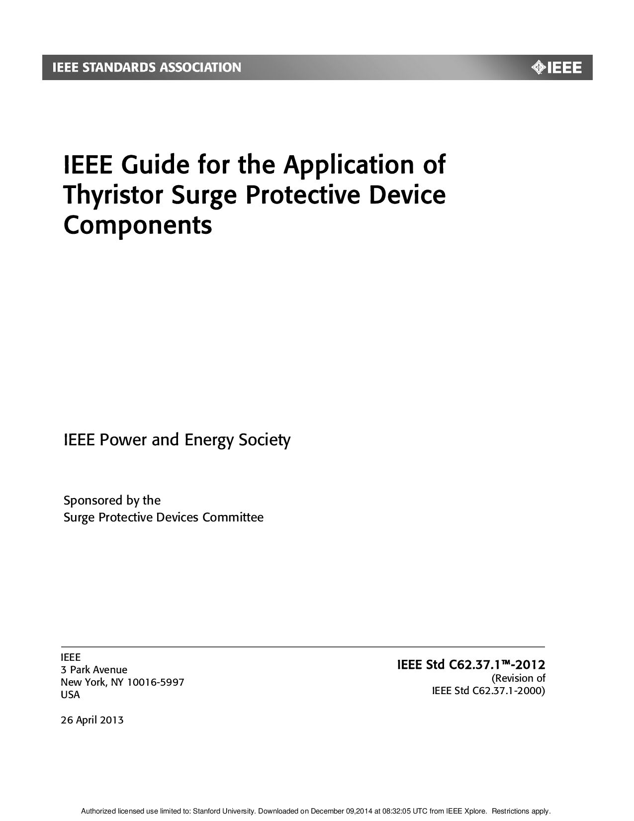 IEEE Std C62.37.1-2012
