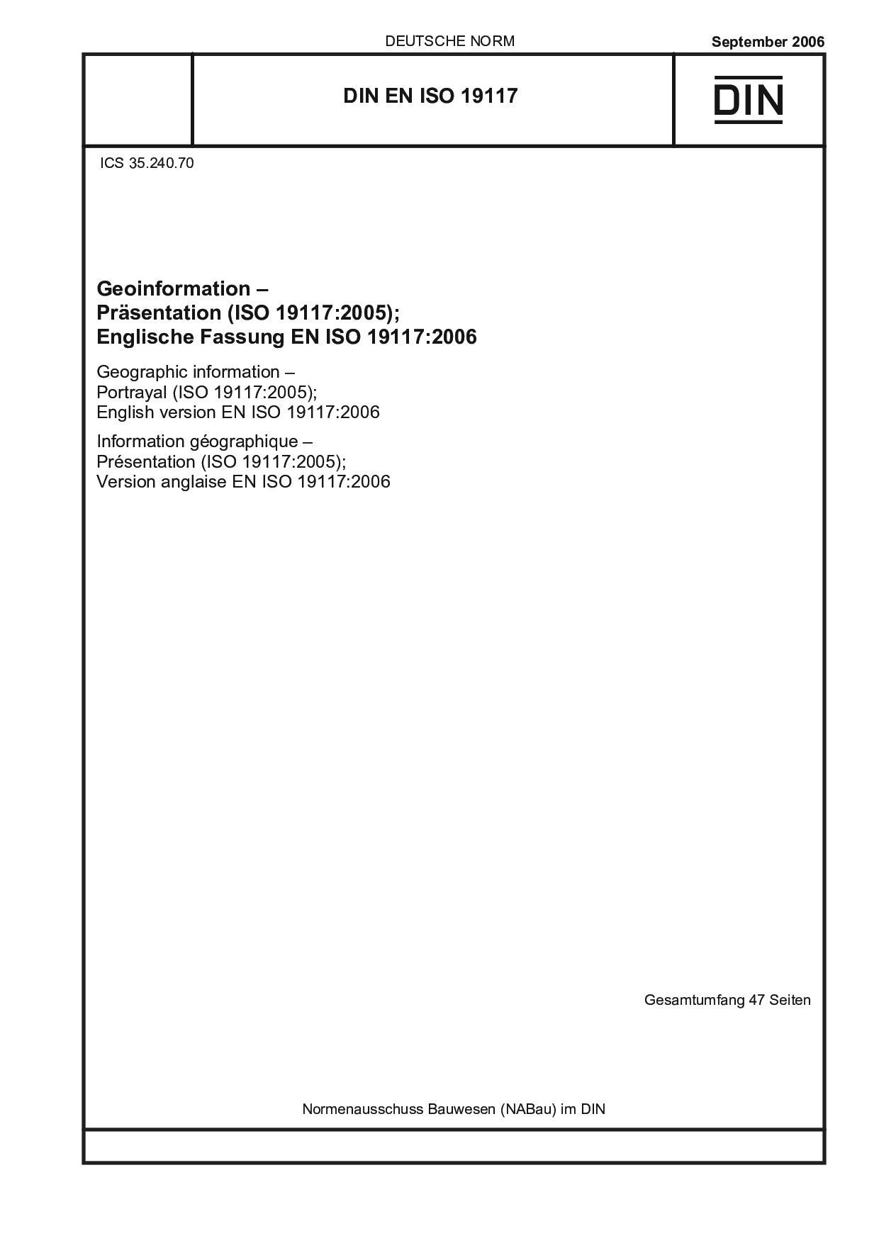 DIN EN ISO 19117:2006封面图