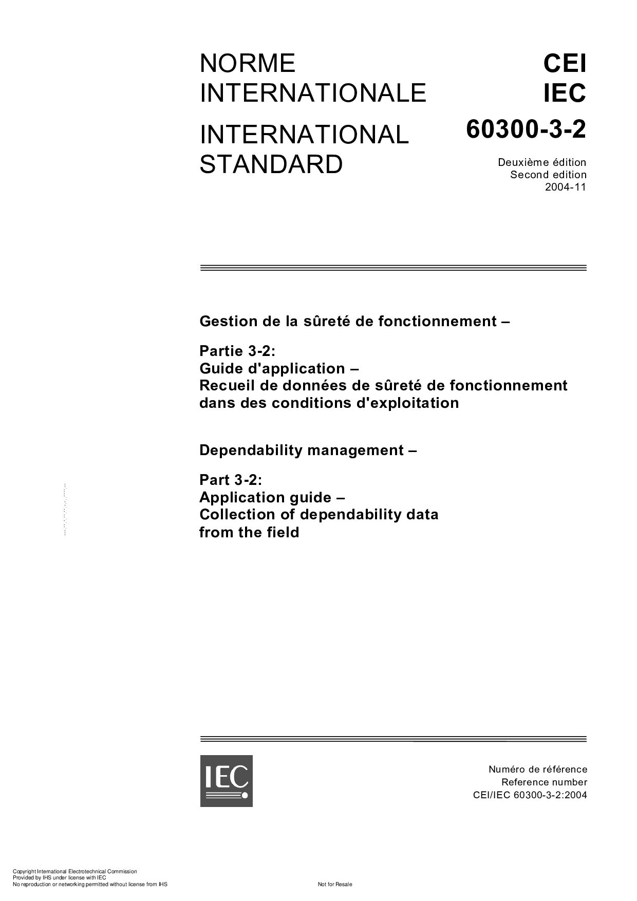 IEC 60300-3-2:2004封面图